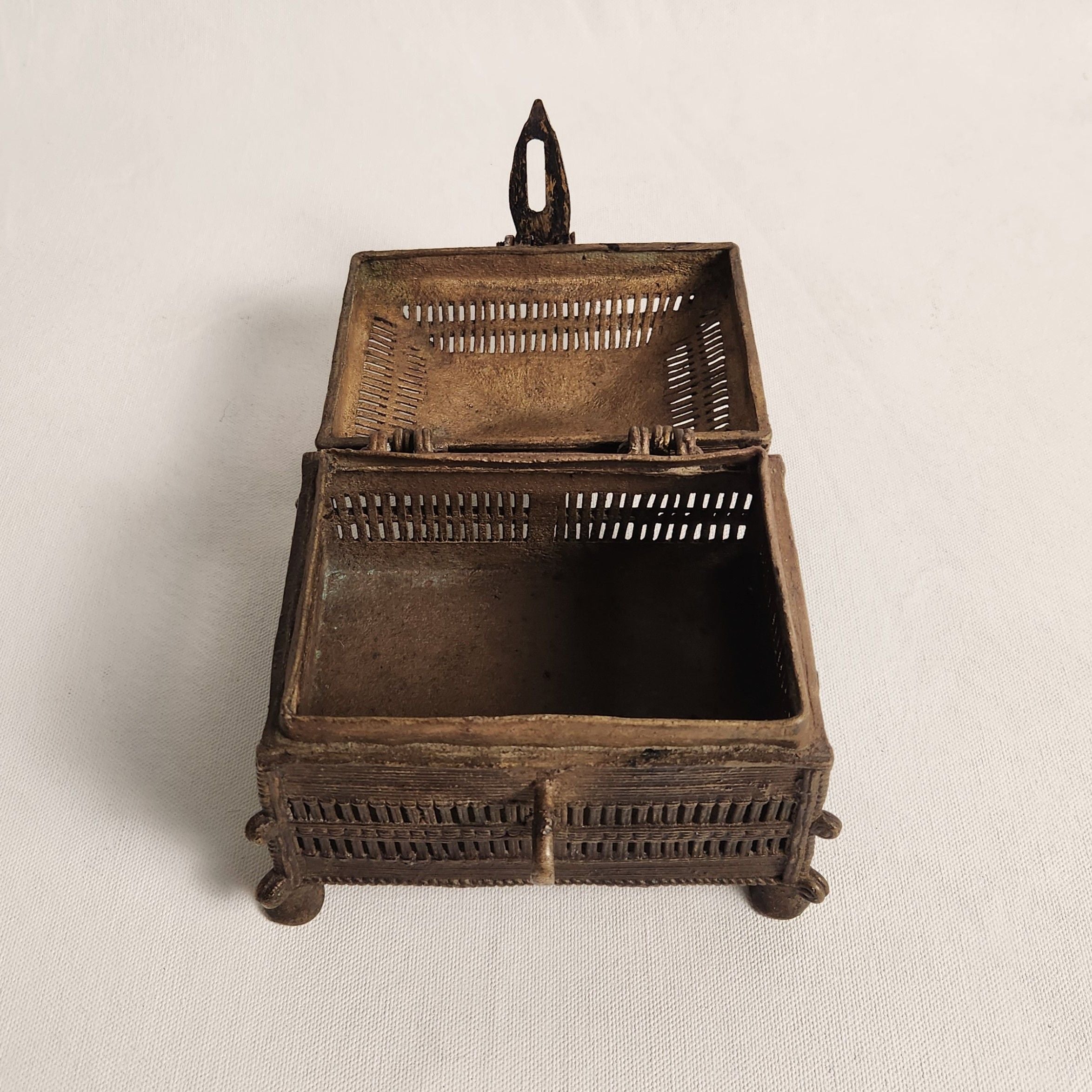 Indian Bronzed Jali Box