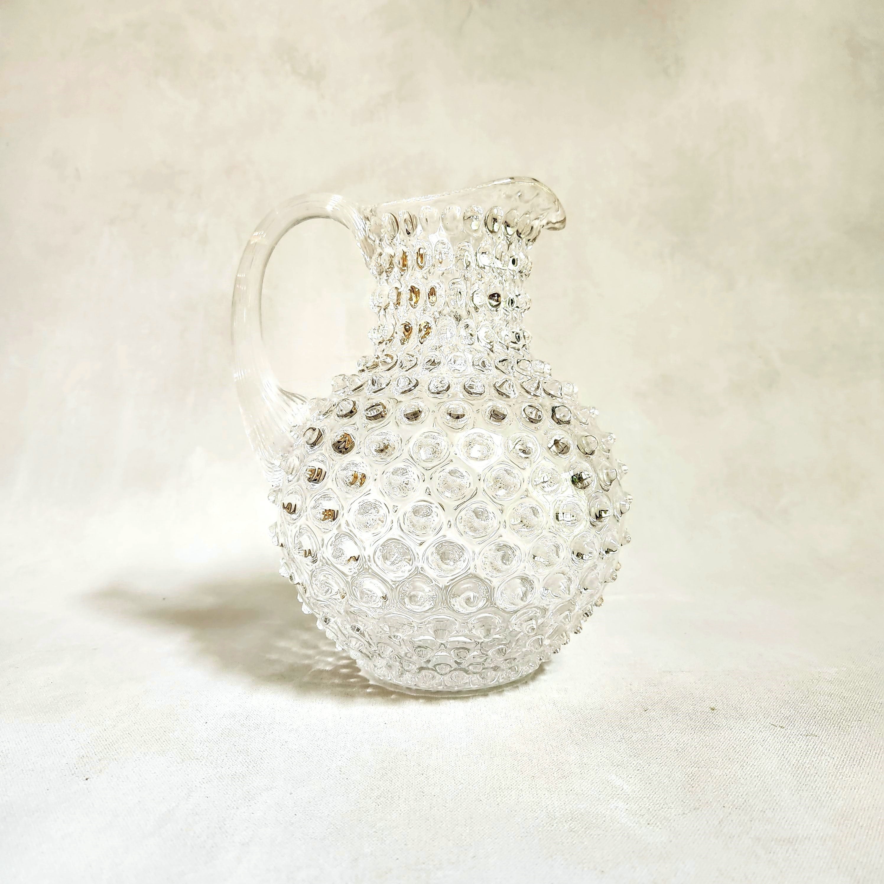 Clear Hobnail jug