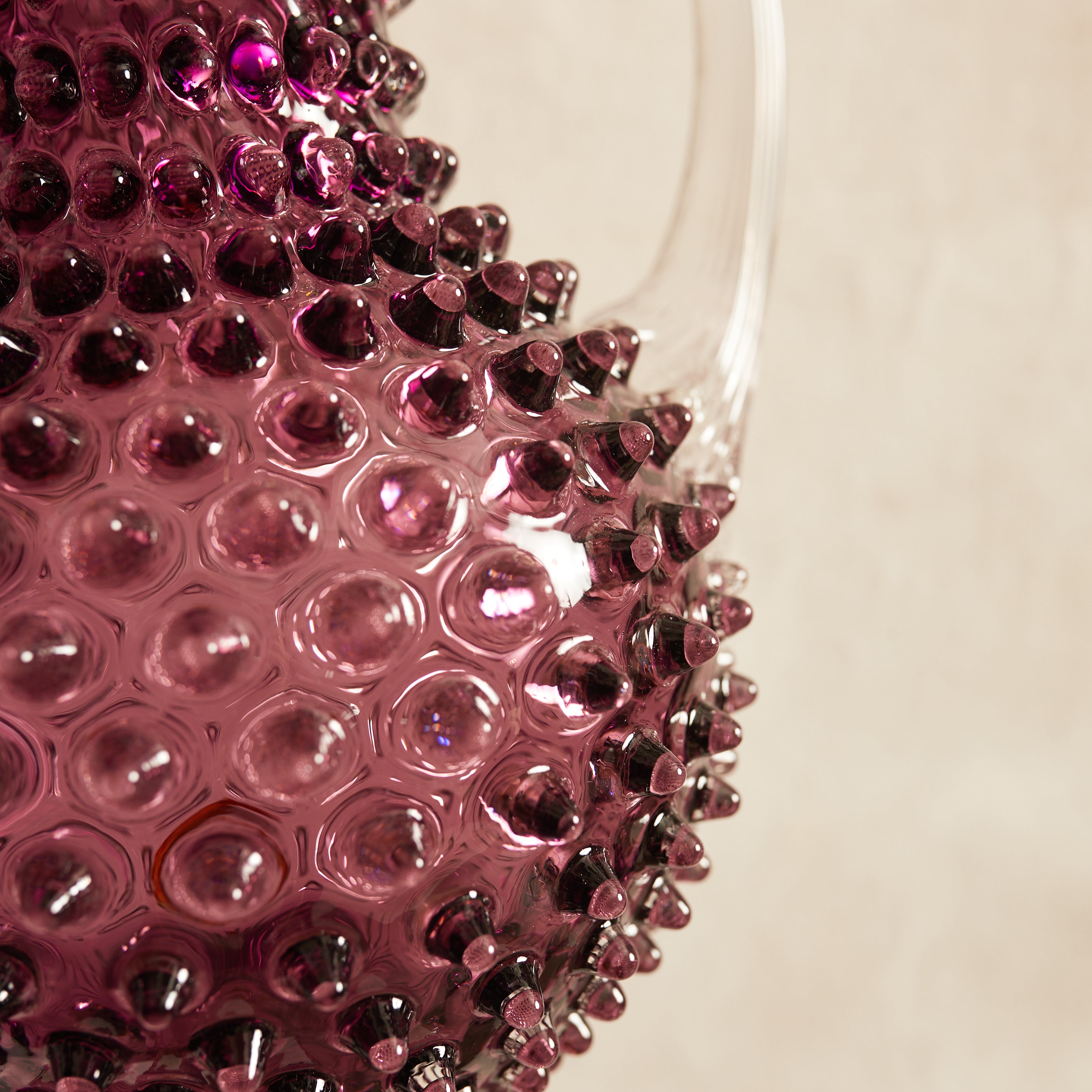 Underlay Violet Hobnail jug