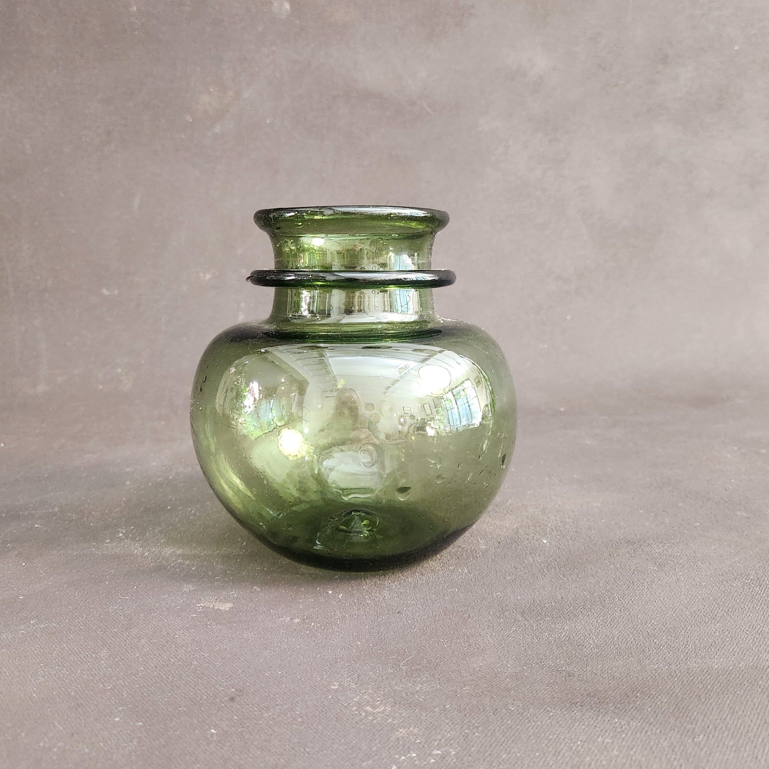 Vase Crock - Smokey Green