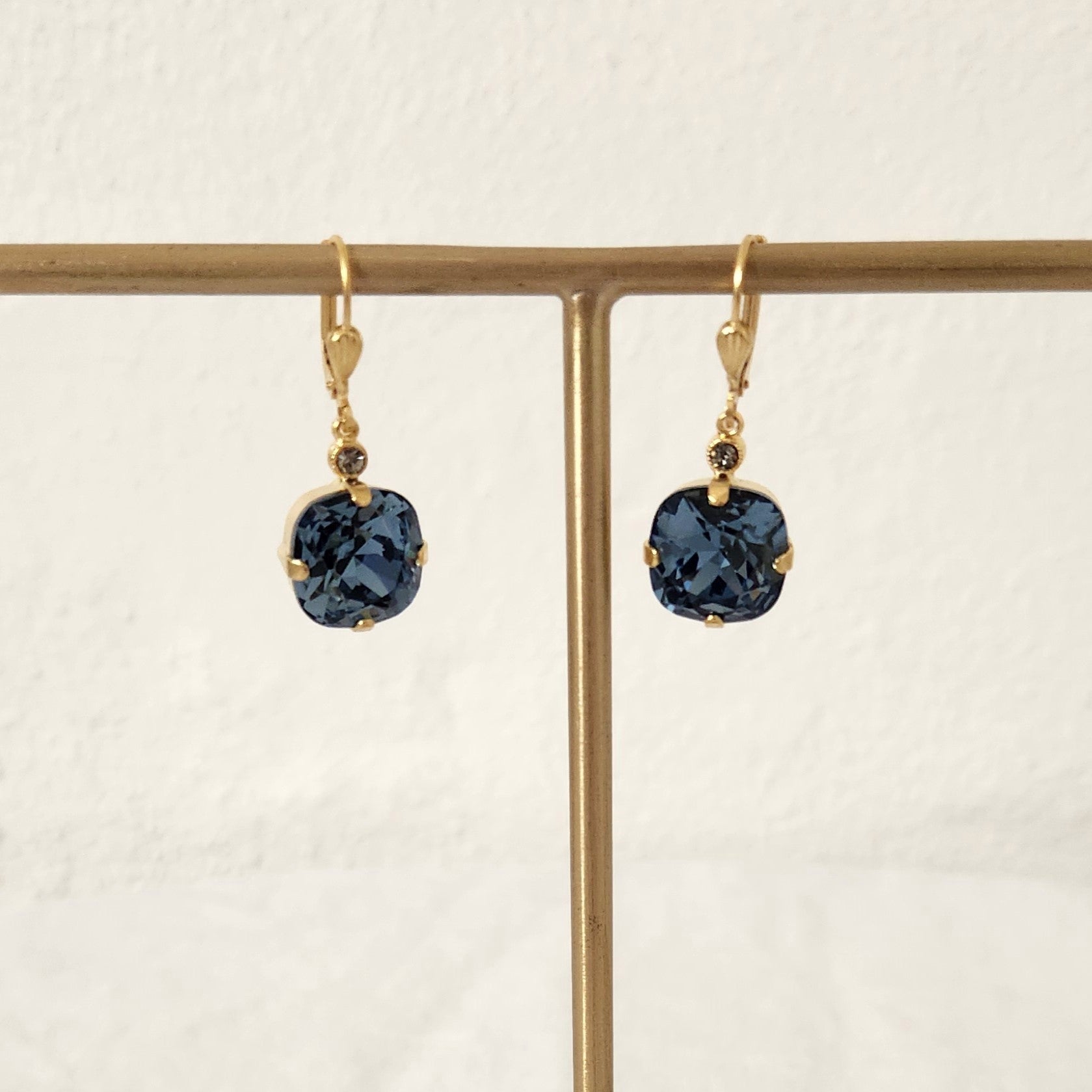 Florence- Deep Blue Crystal Earrings