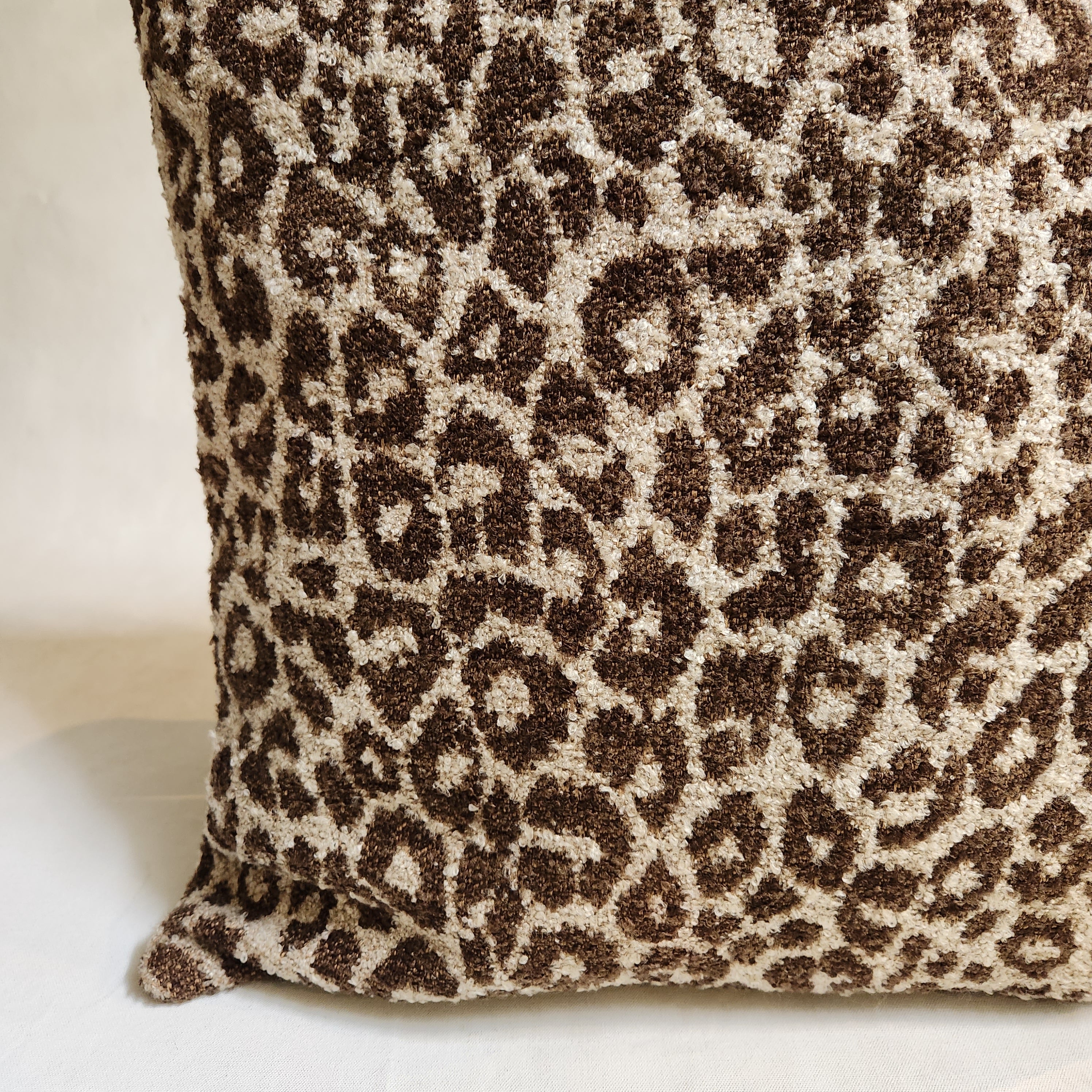 Safari Boucle Cushion - Mud 55x55cm