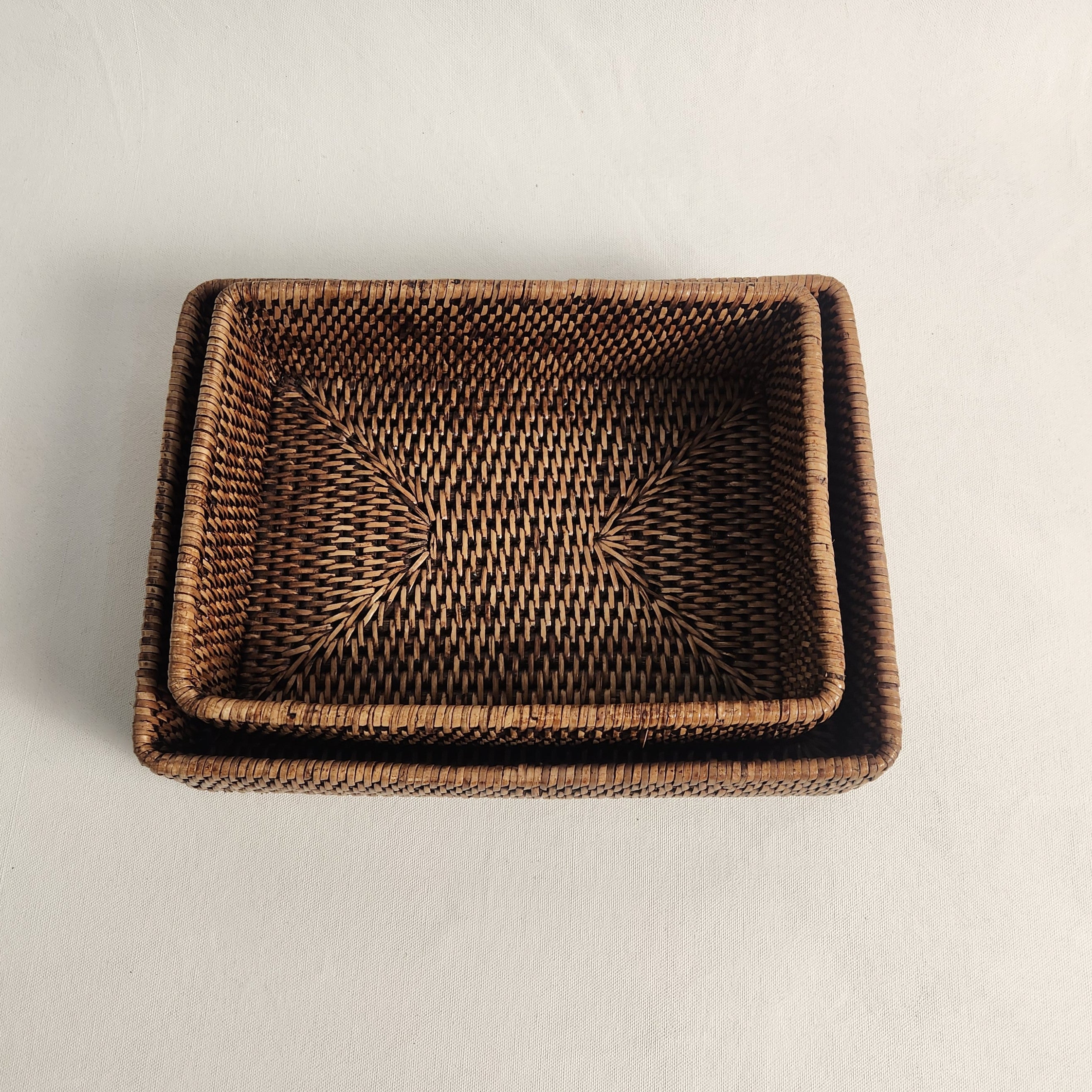 Rattan Nestable Trays