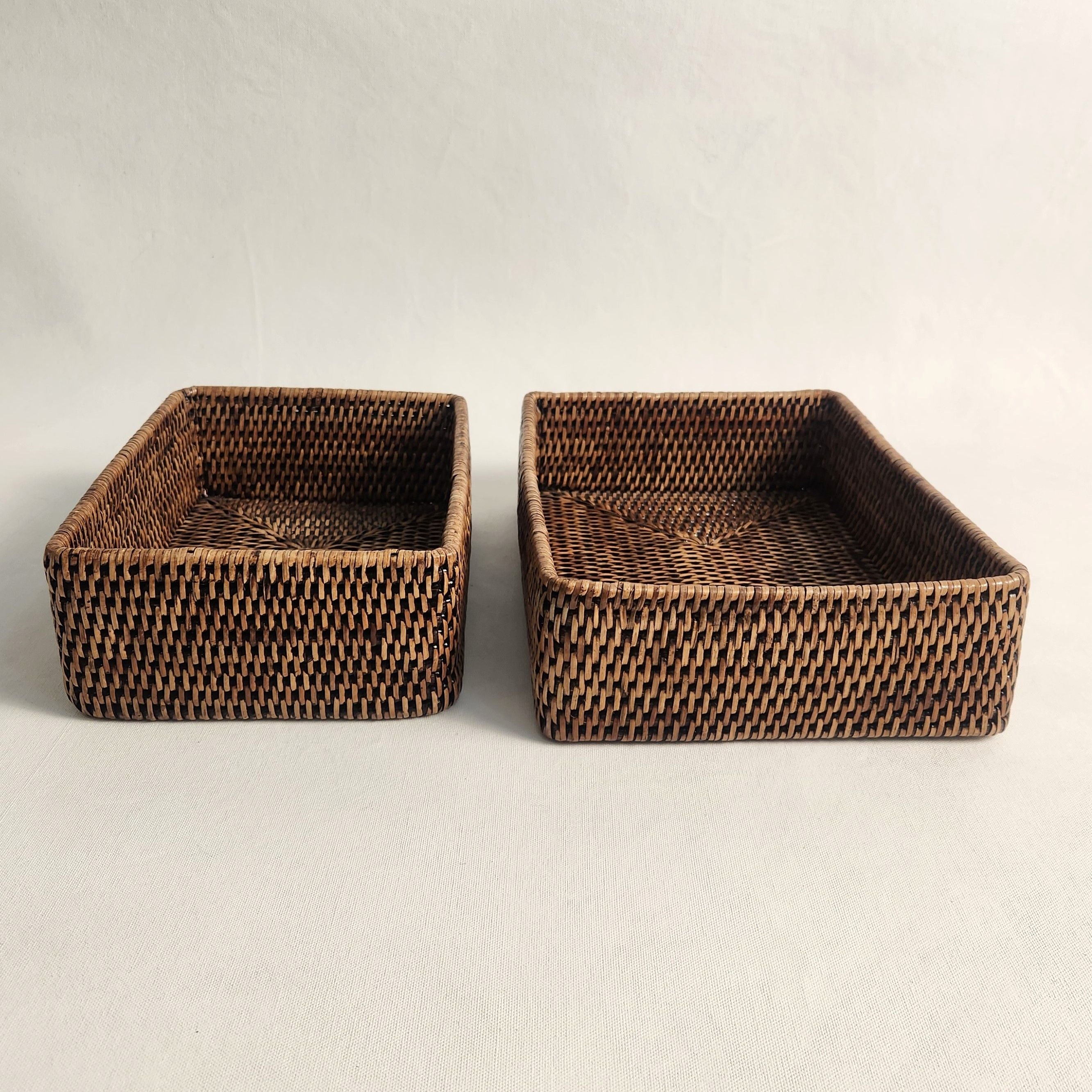 Rattan Nestable Trays