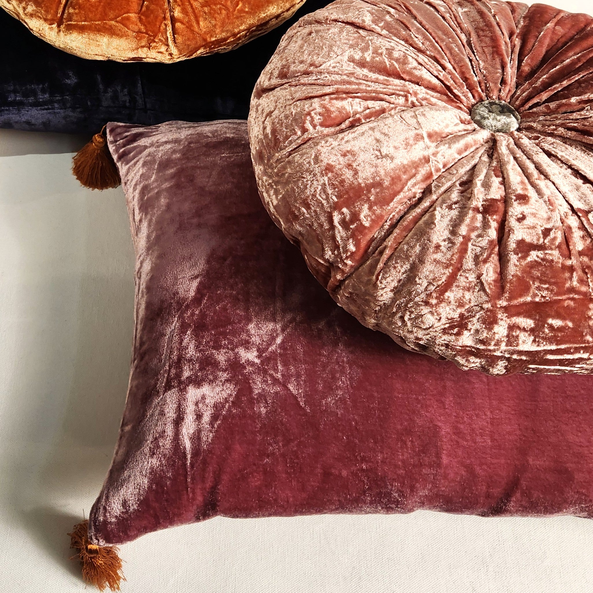 Pompom Cushion - Grenade