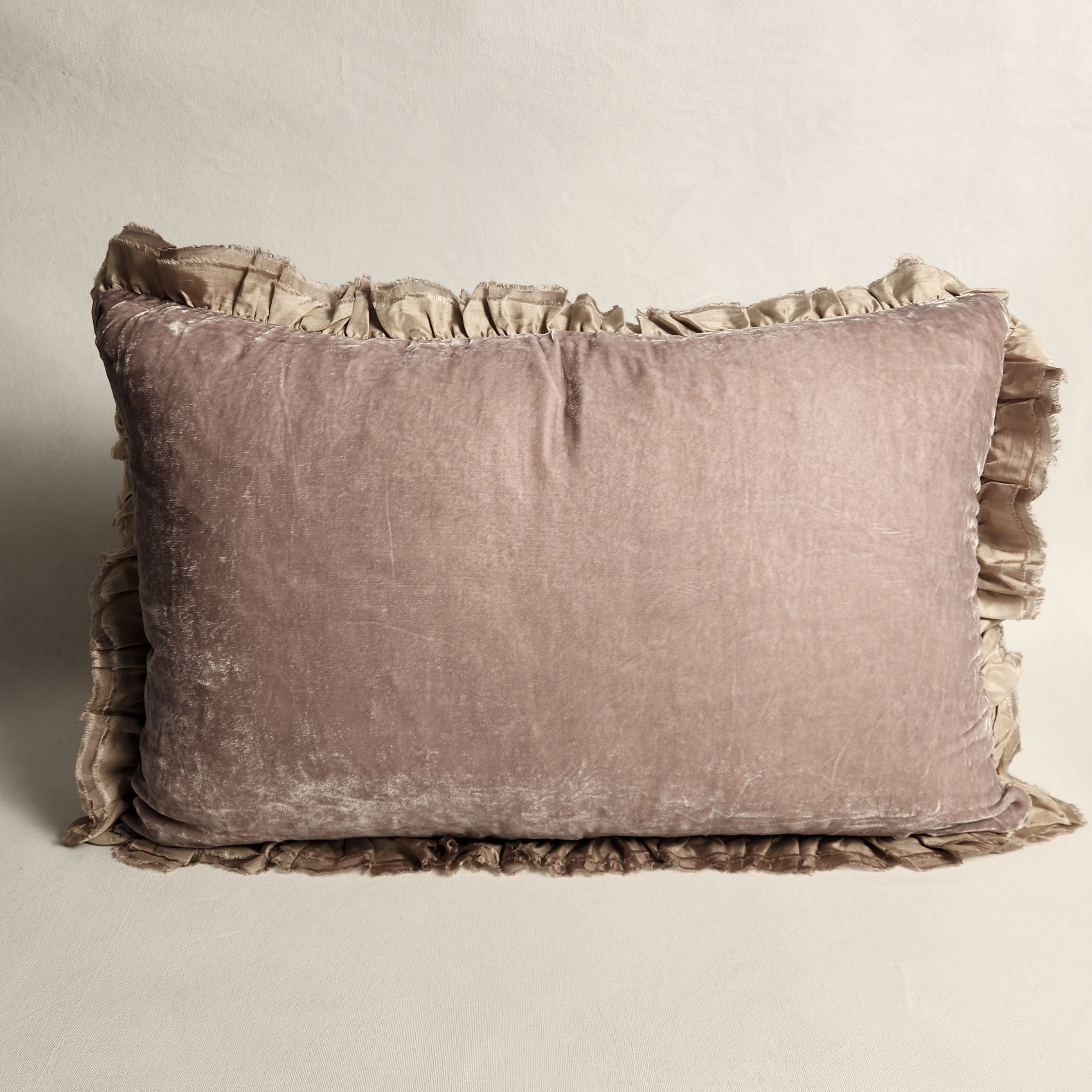 Seraphine Cushion with Silk Ruffle - Etosha