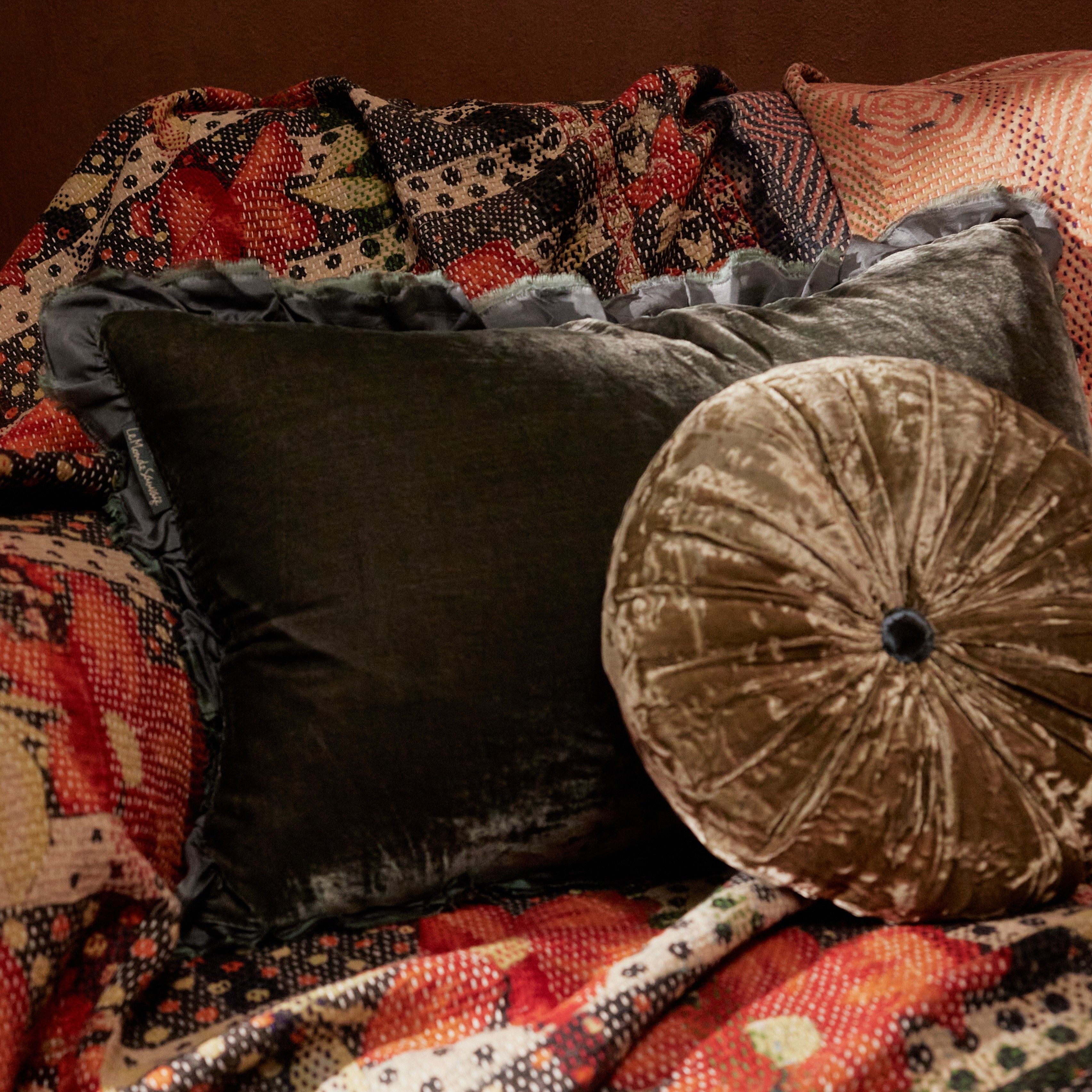 Sweet Circle Cushion - Absinthe Green