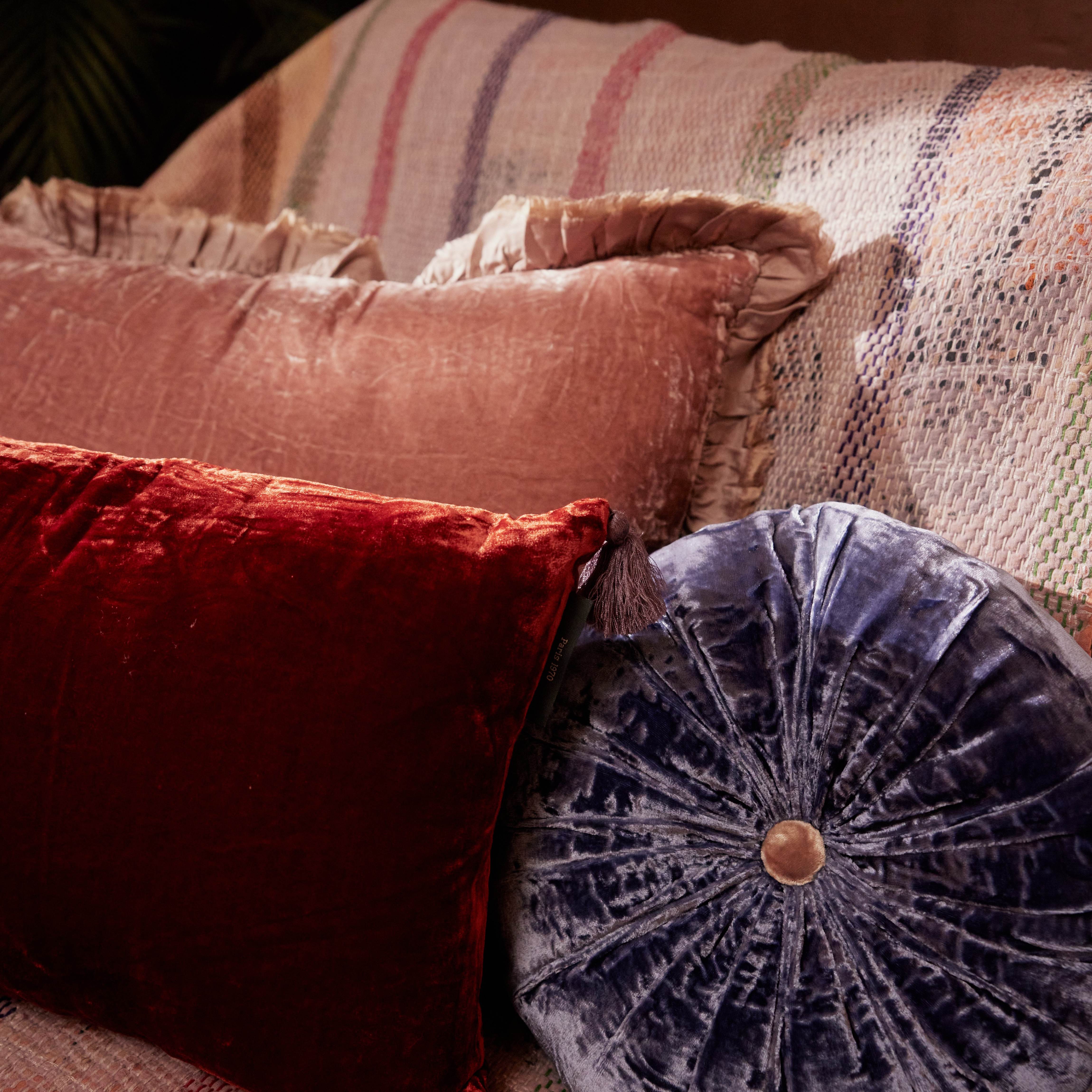 Sweet Circle Cushion - Delft Blue