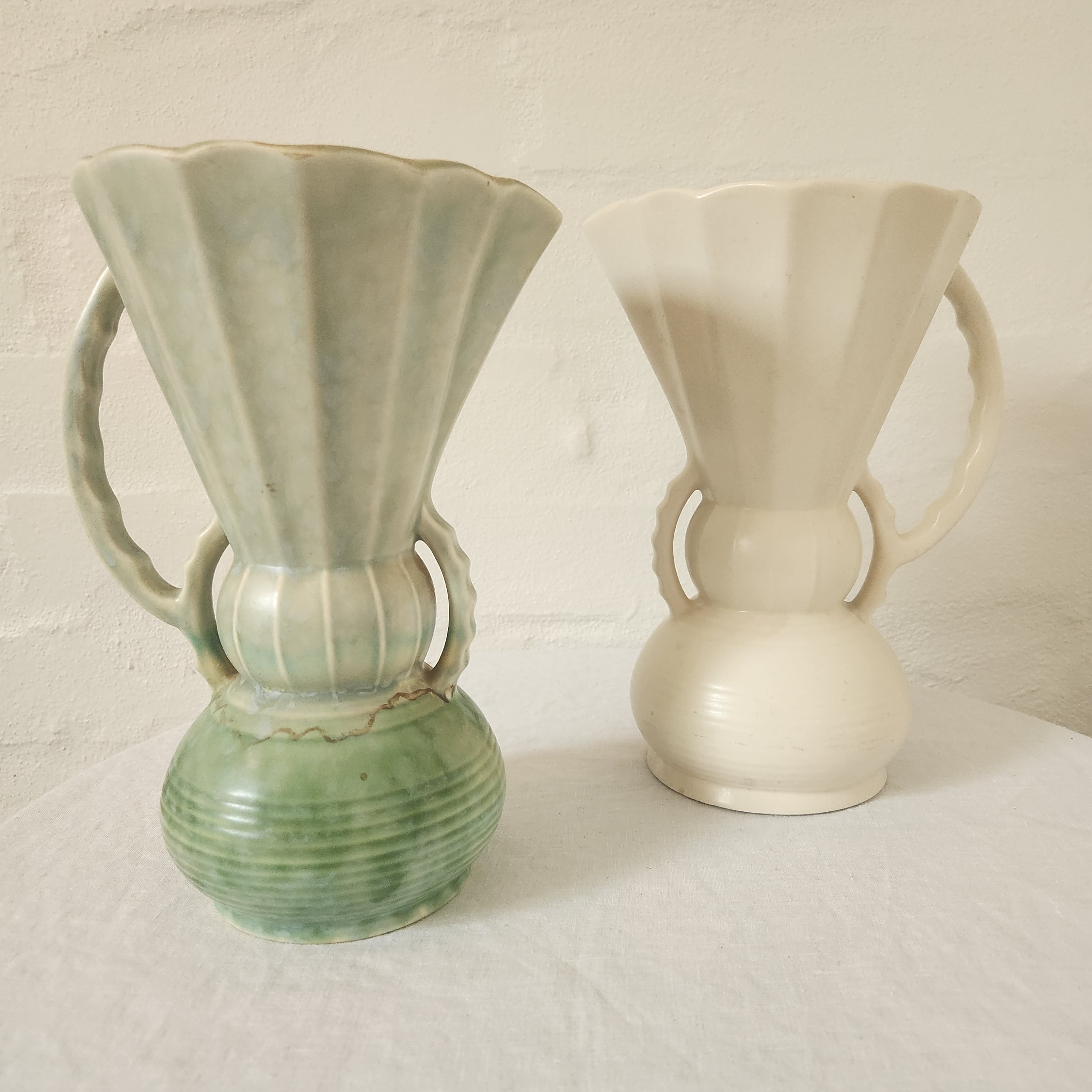 Beswick Art Deco Green Vase
