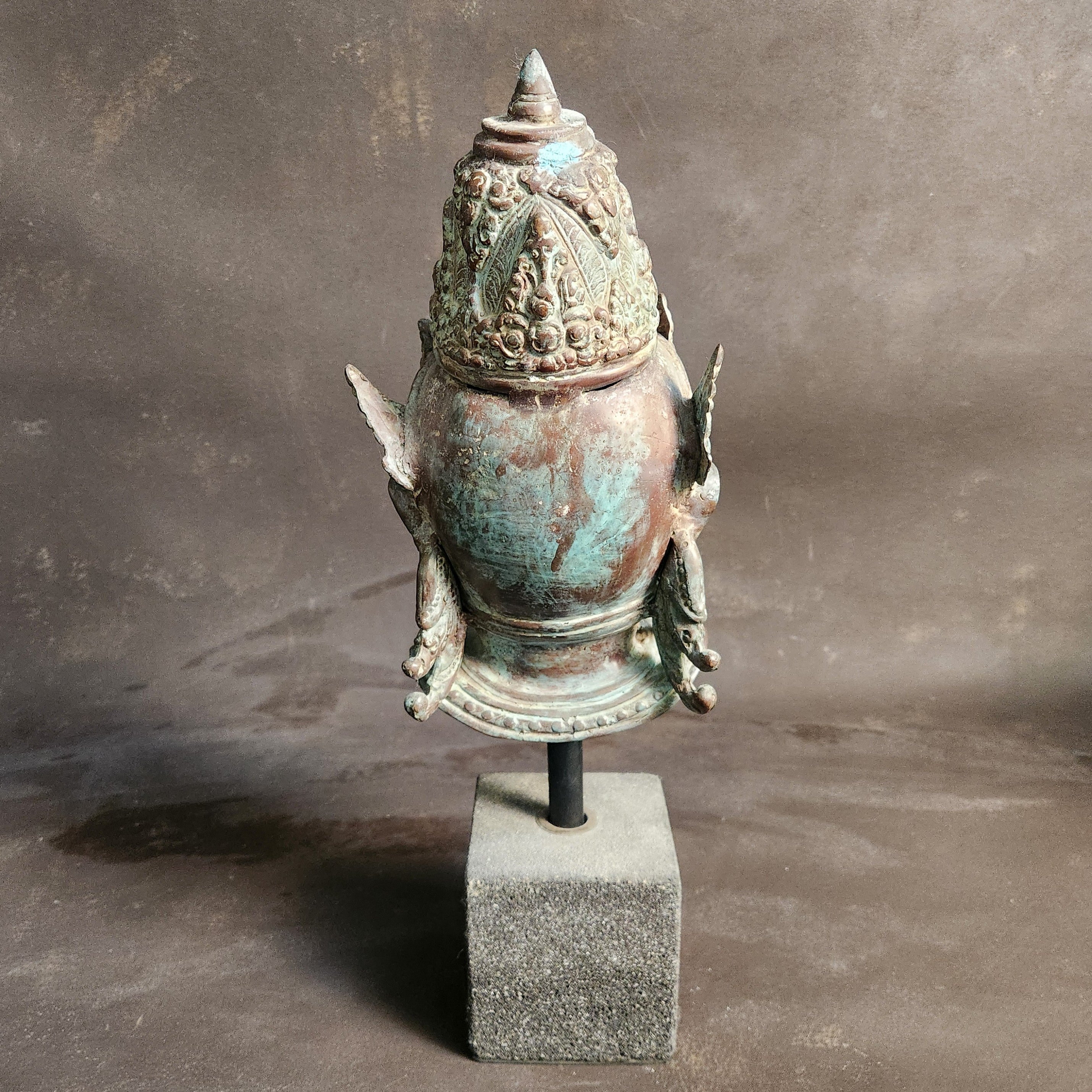 Bronzed Buddha Head