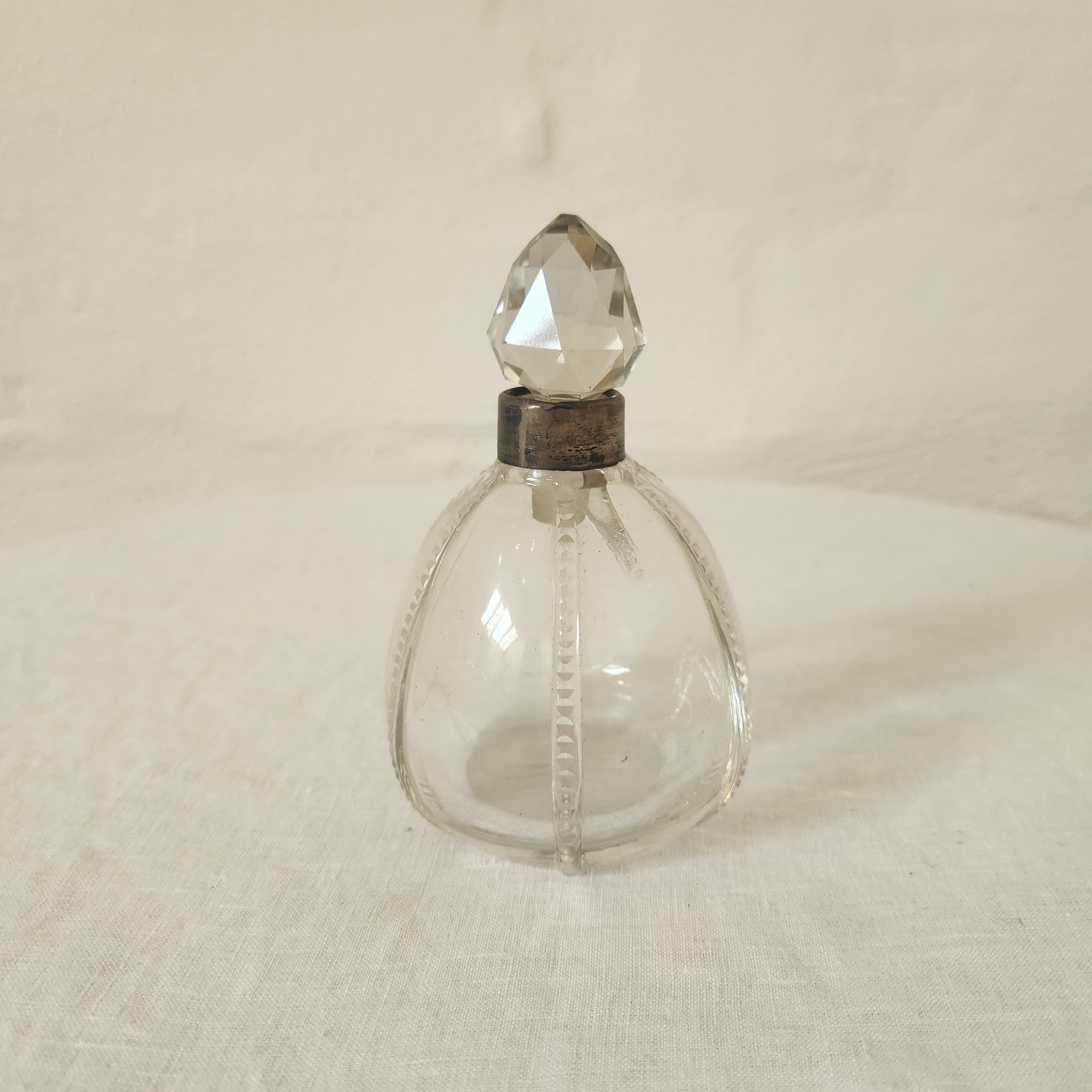 Pair of Antique Crystal Perfume bottles