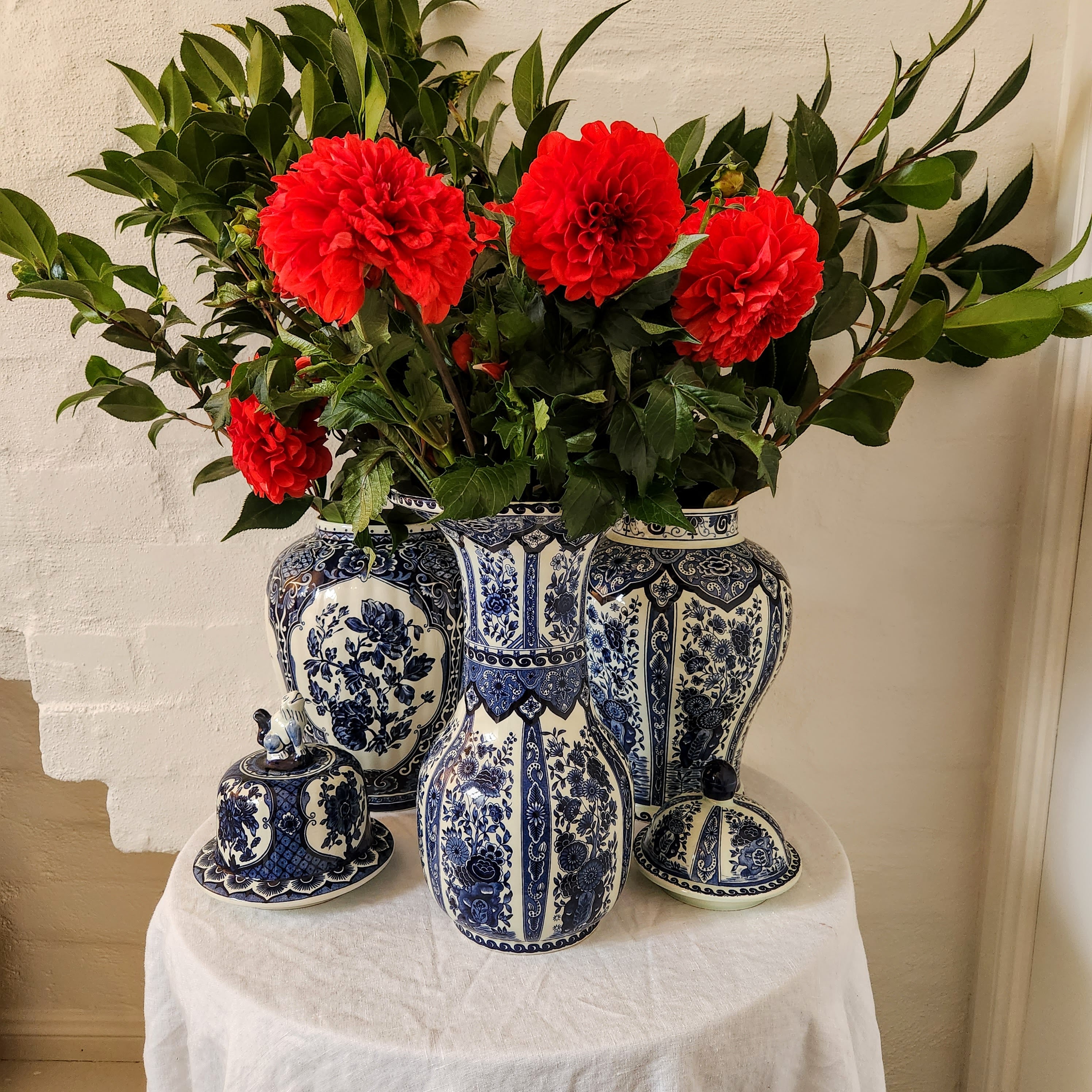 Delft Boch Trumpet Vase