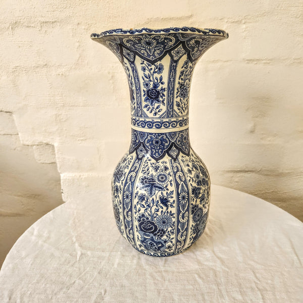 Delft Boch Trumpet Vase