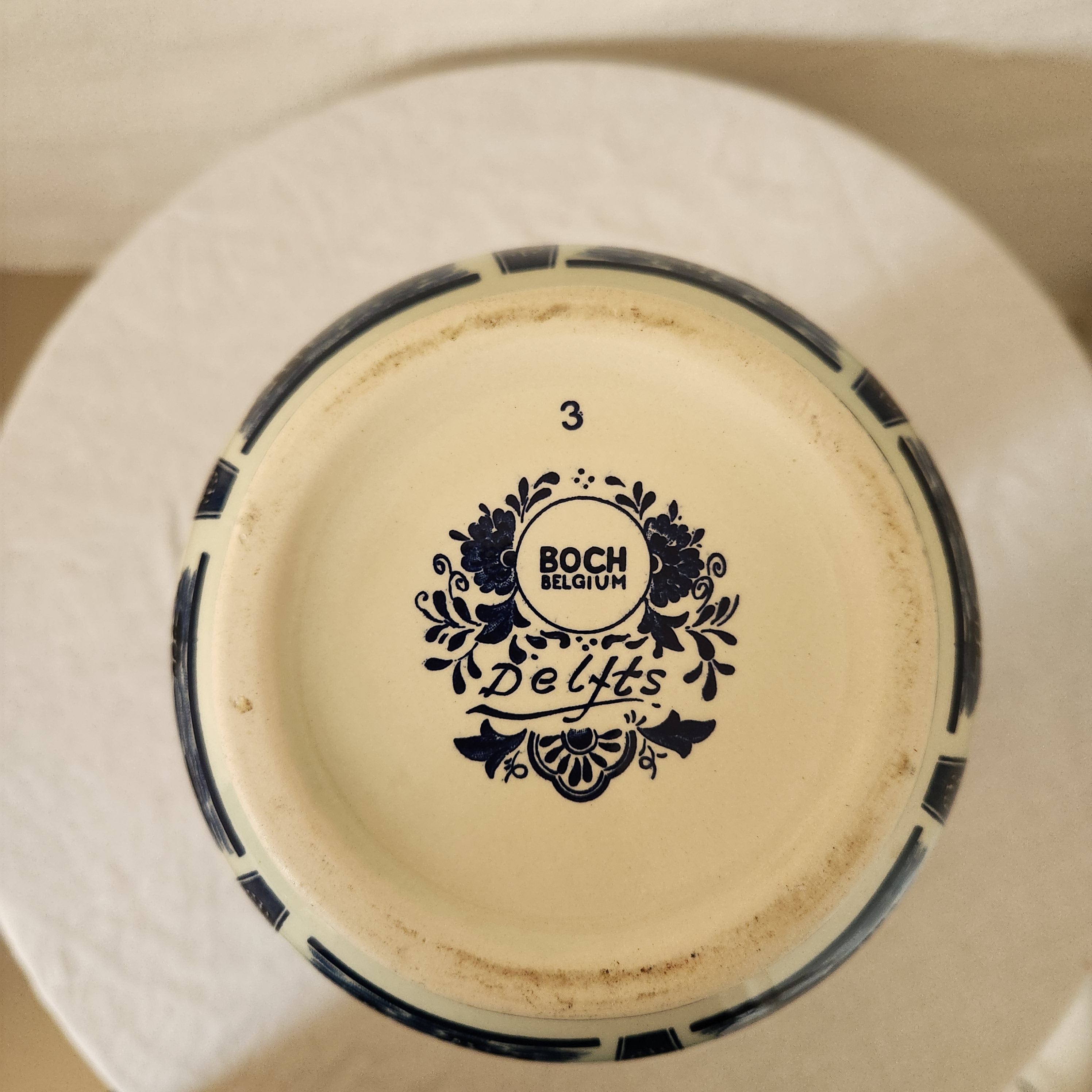 Delft Boch Trumpet Vase