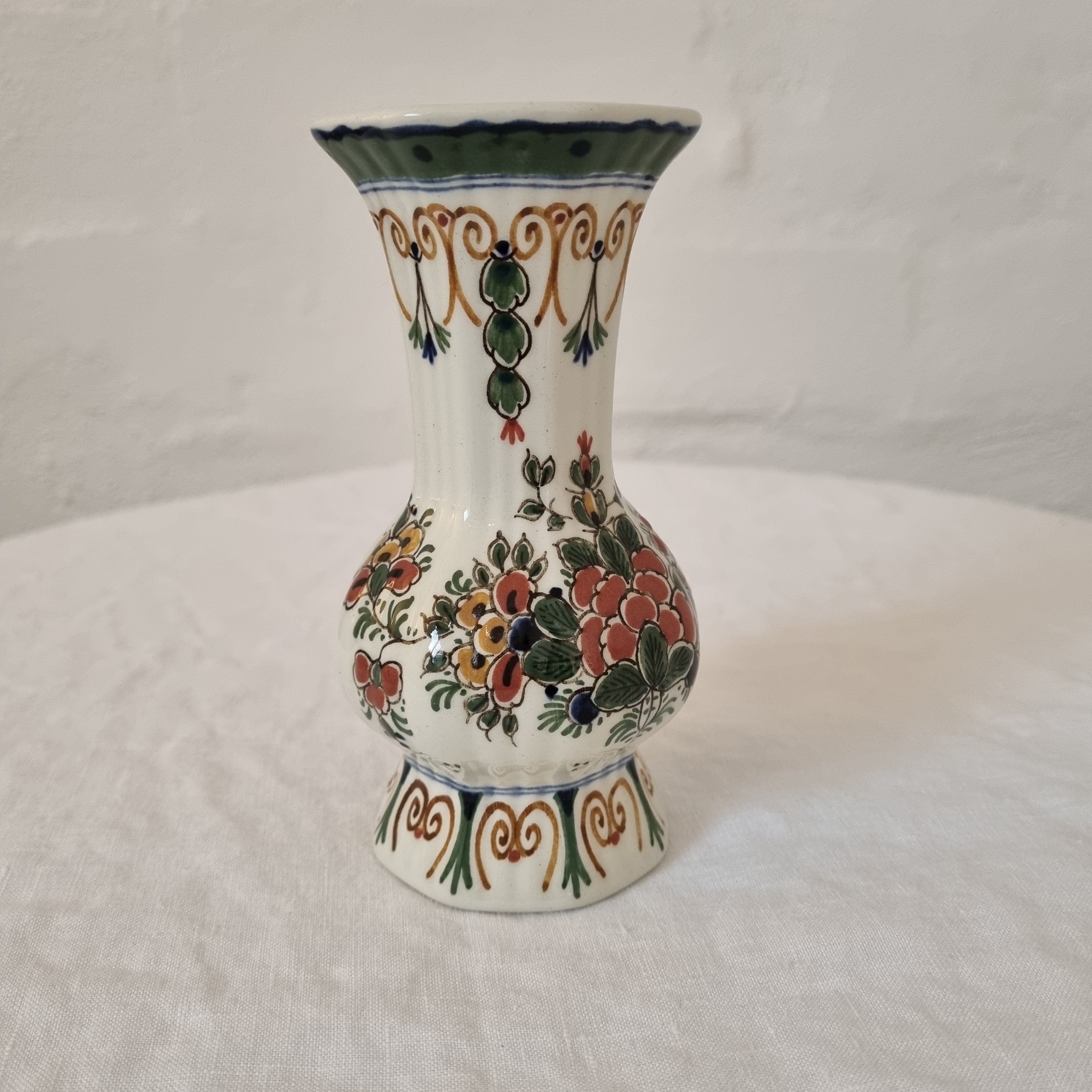 Small Delft Polychrome Vase