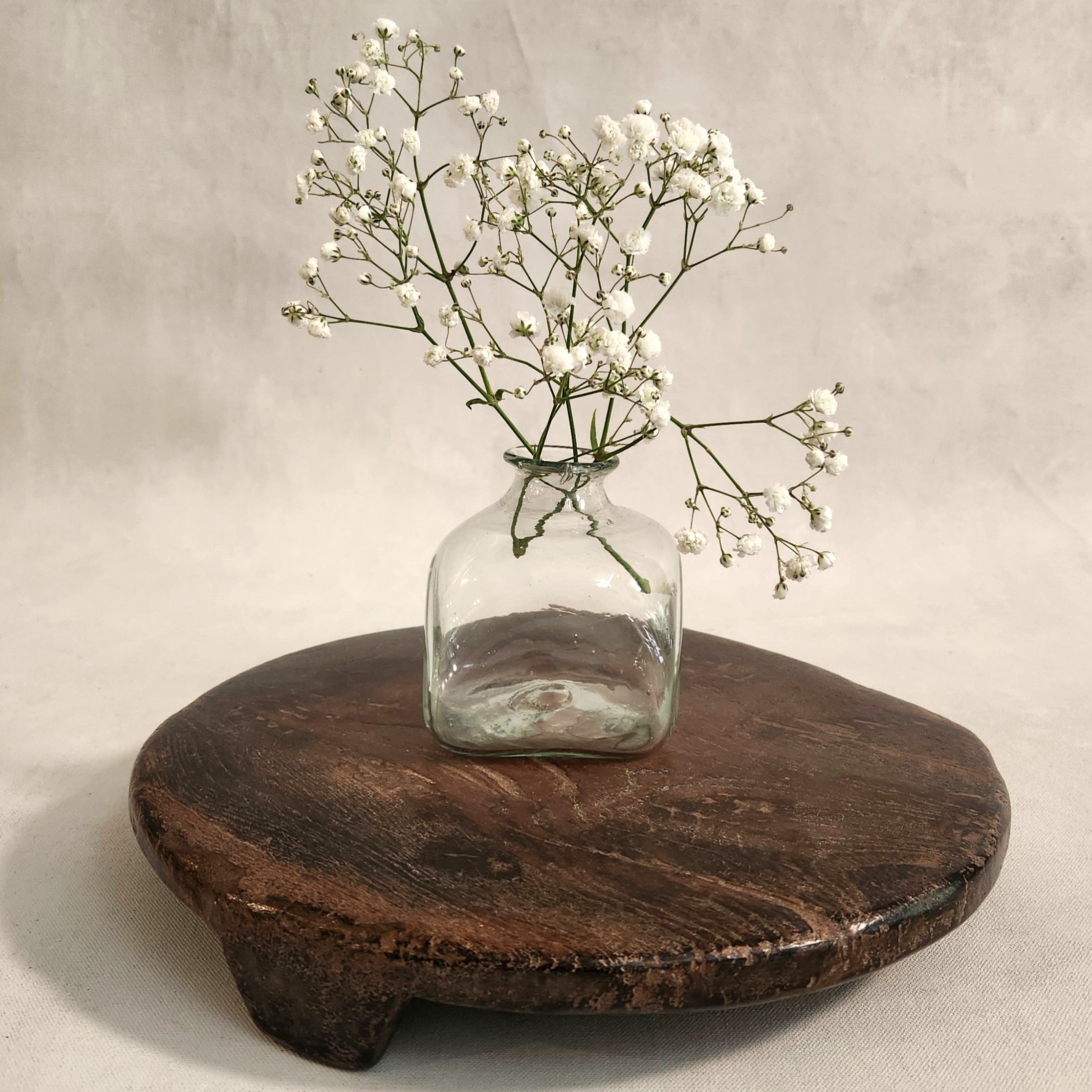 Bagno Carré Glass Vase (no handle) - Clear