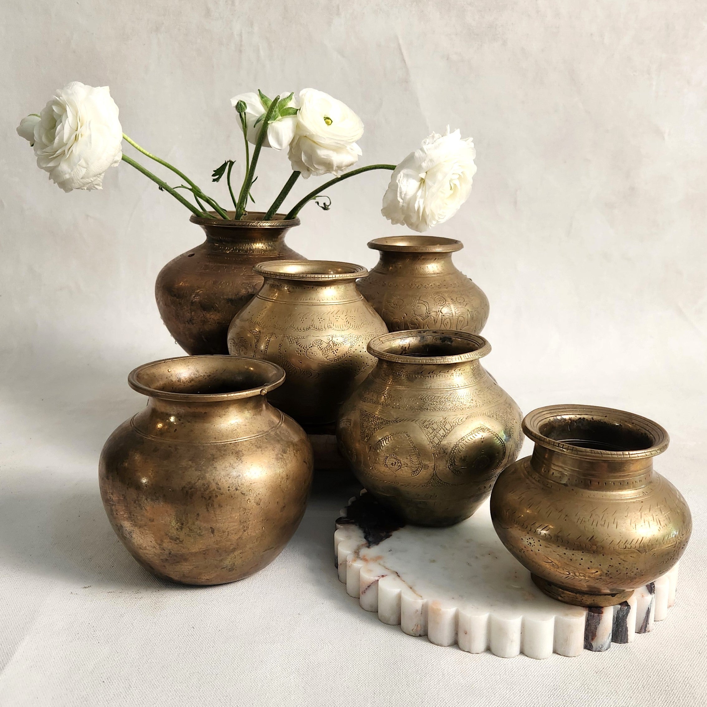 Medium Brass Bud Vase