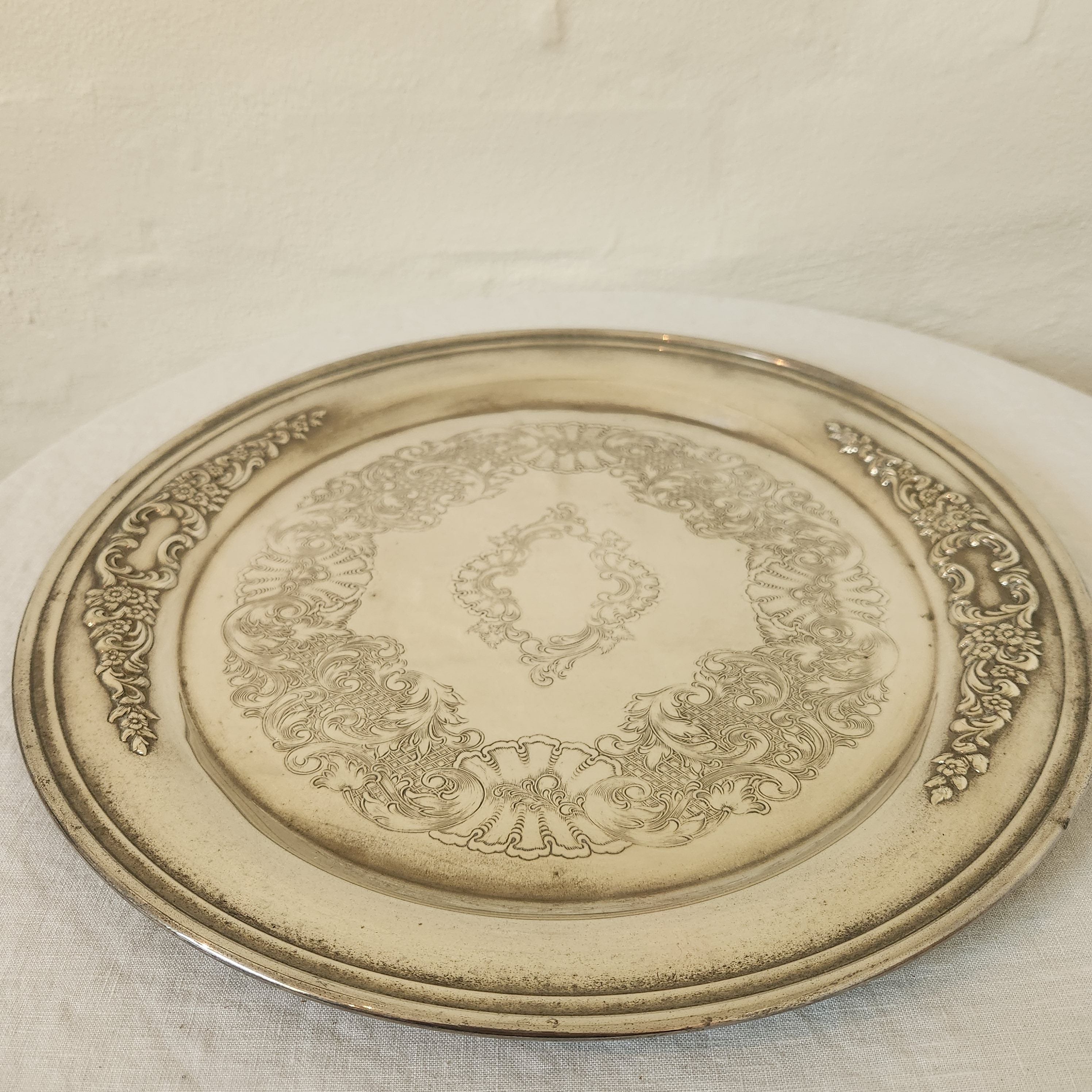 Vintage Silver-Plated Tray