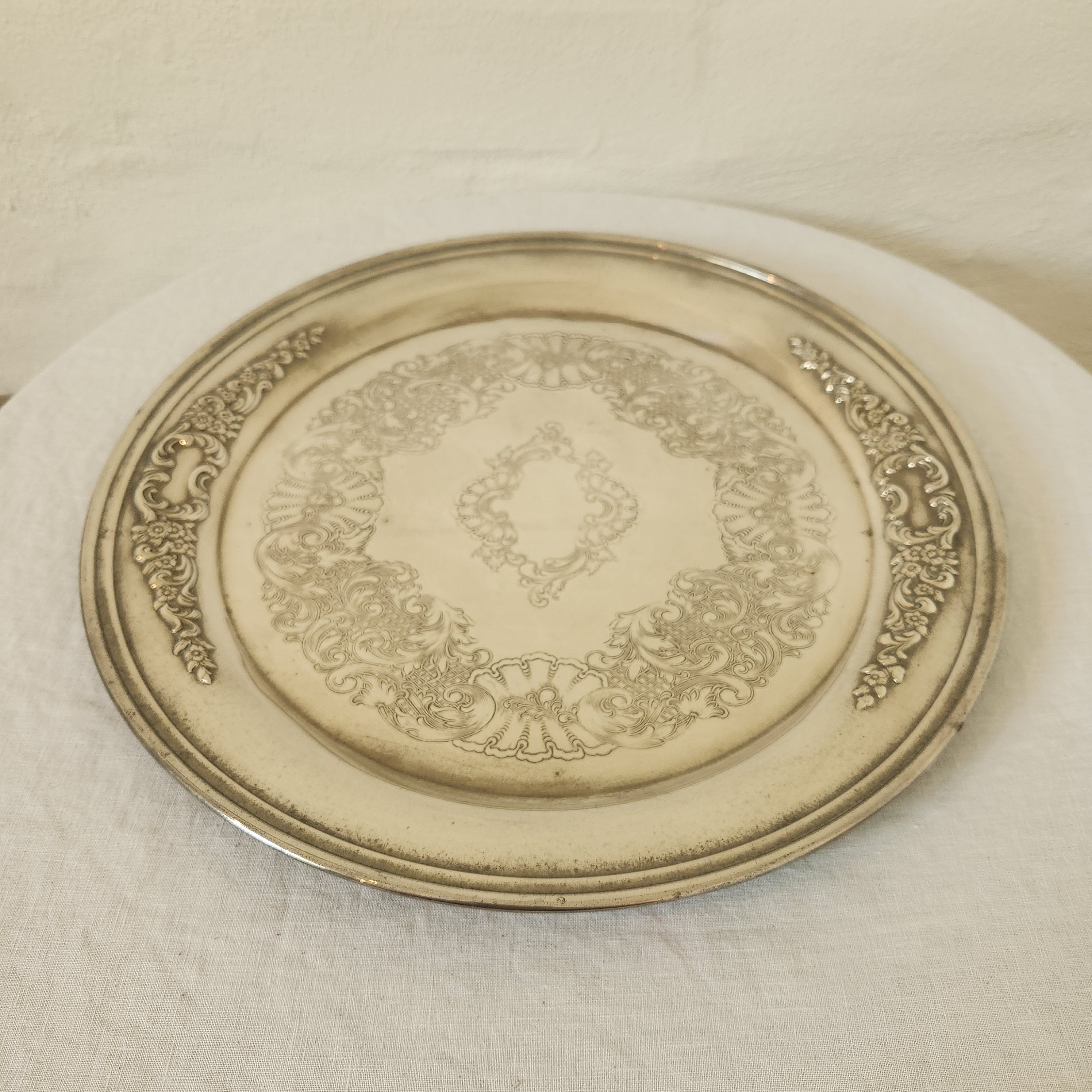Vintage Silver-Plated Tray