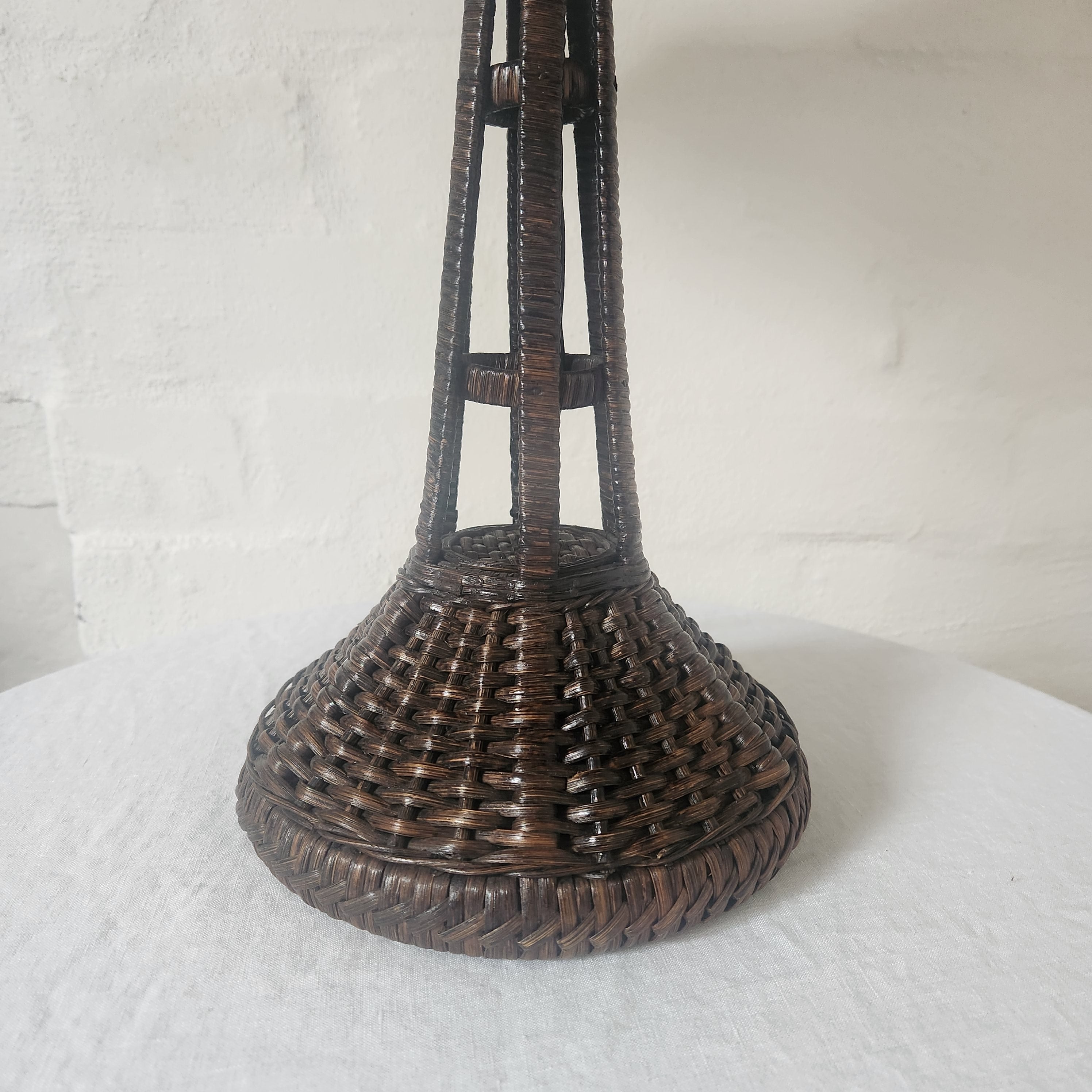 Mid Century Dutch Rattan Lamp