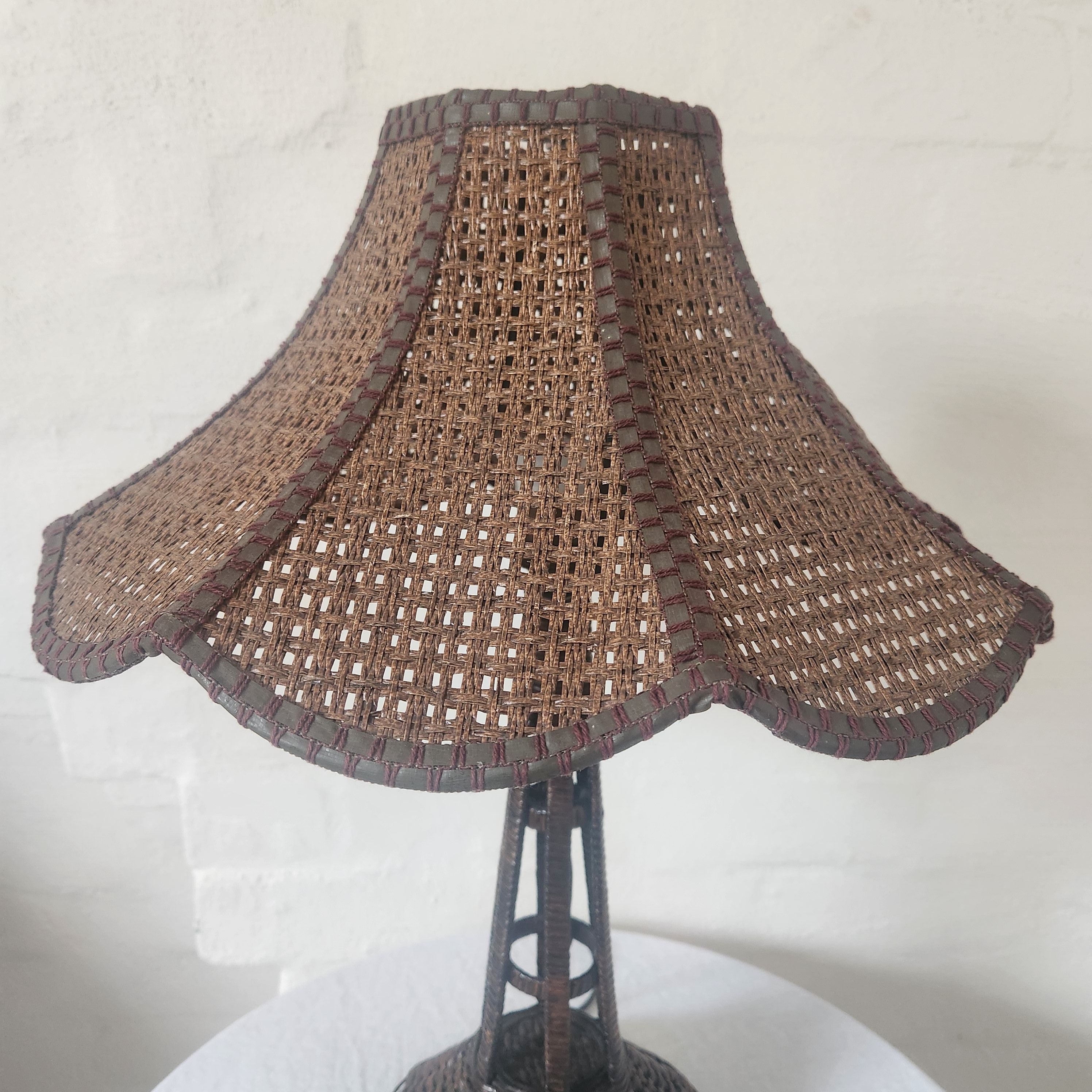 Mid Century Dutch Rattan Lamp