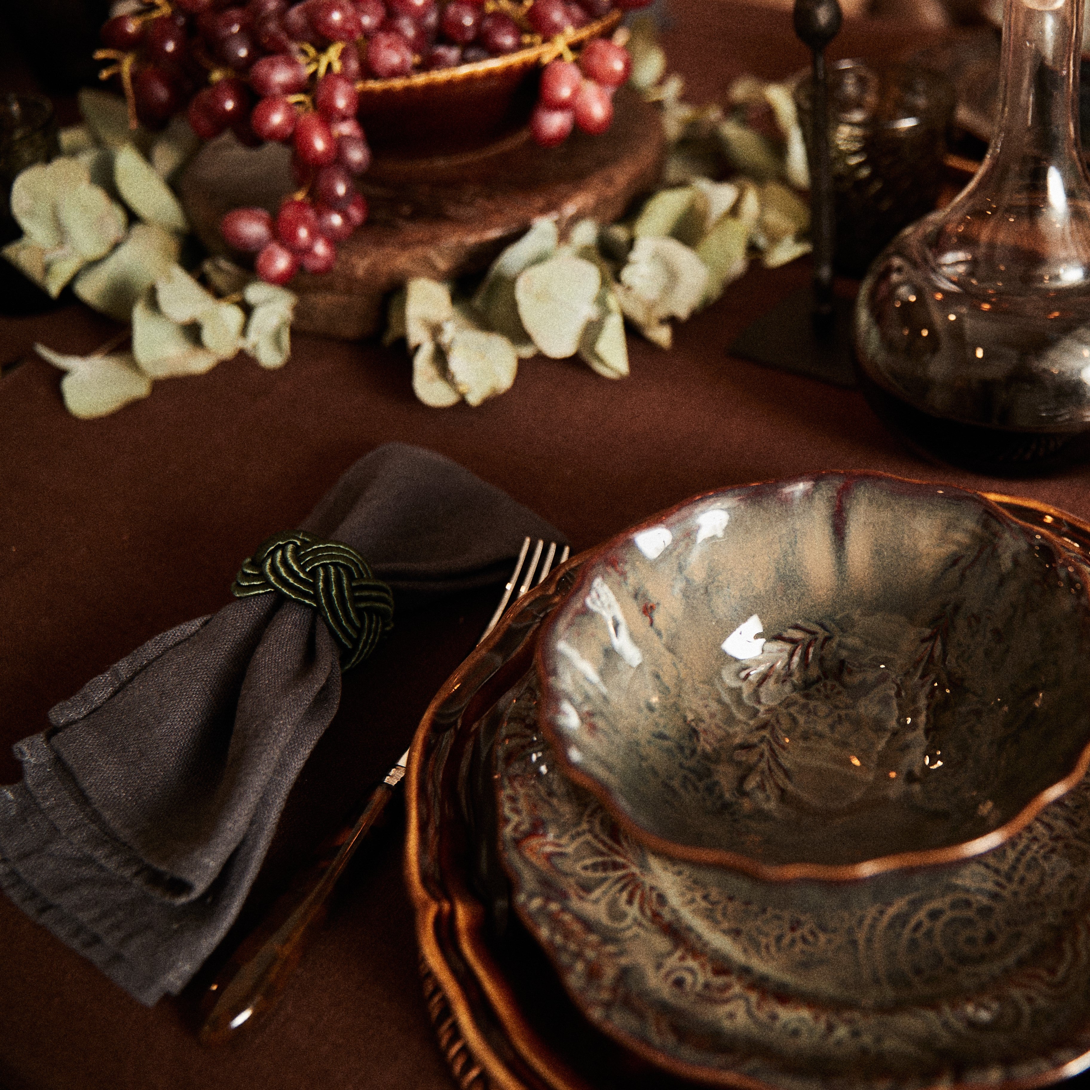 Linen Napkins - Charcoal
