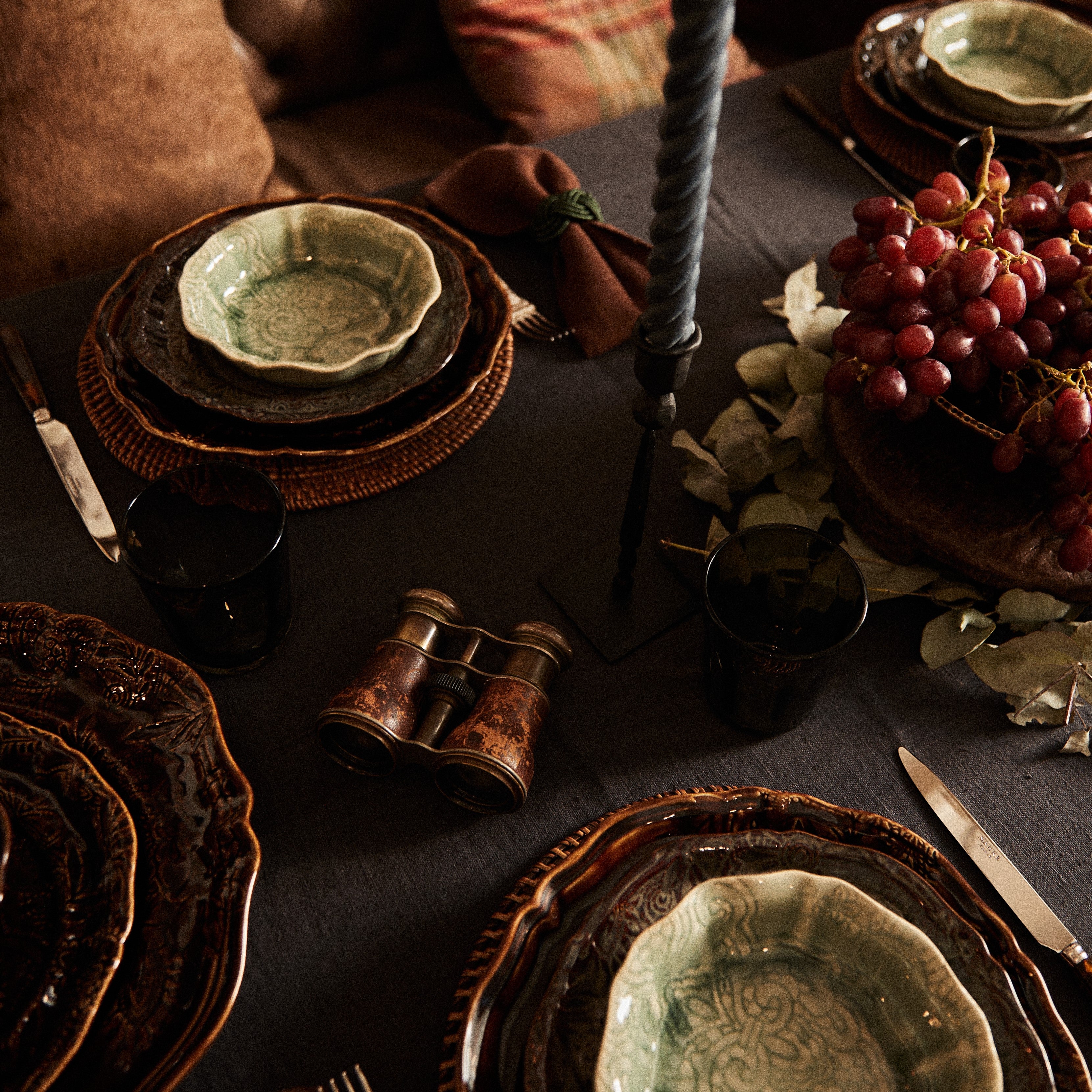 Linen Tablecloth - Charcoal