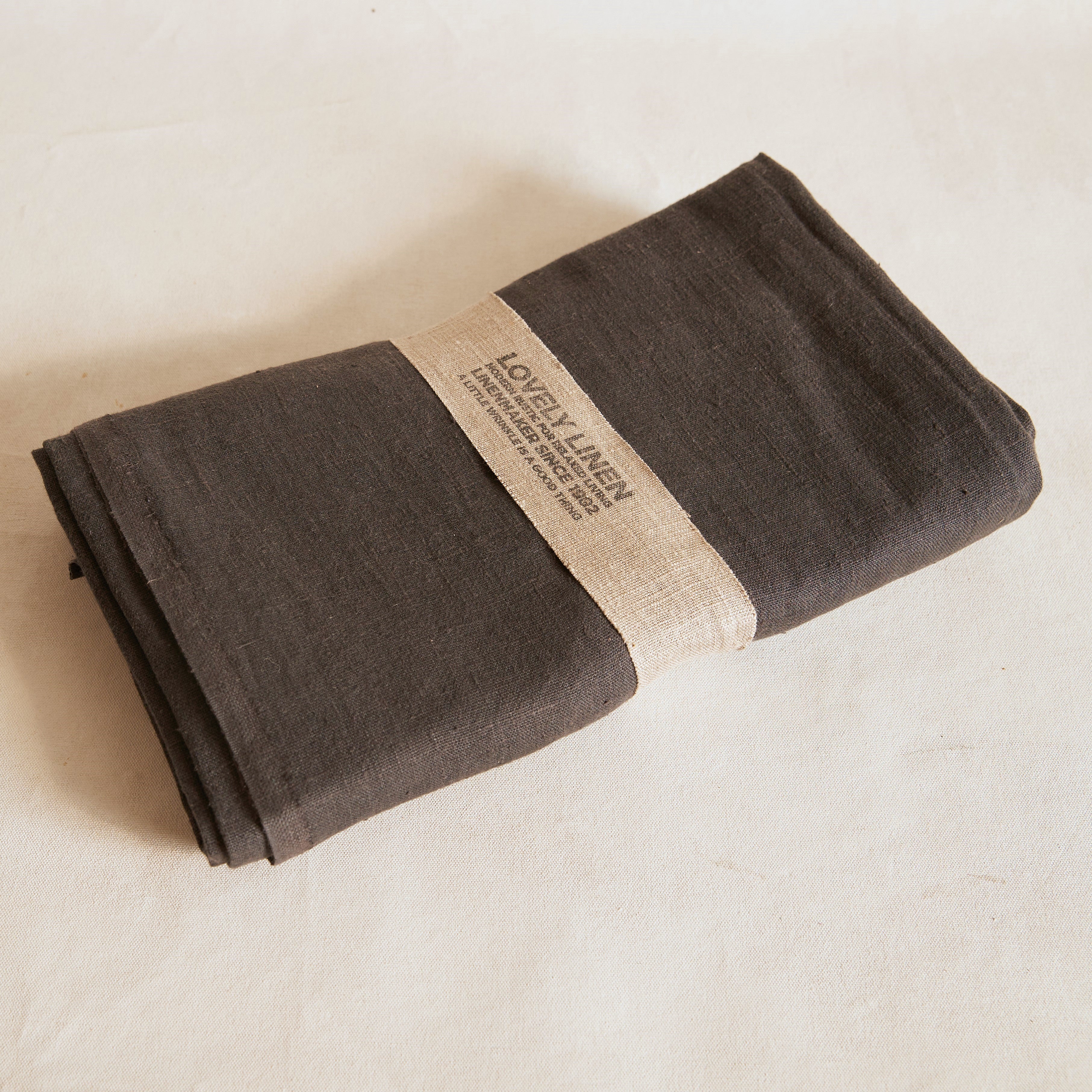 Linen Tablecloth - Charcoal