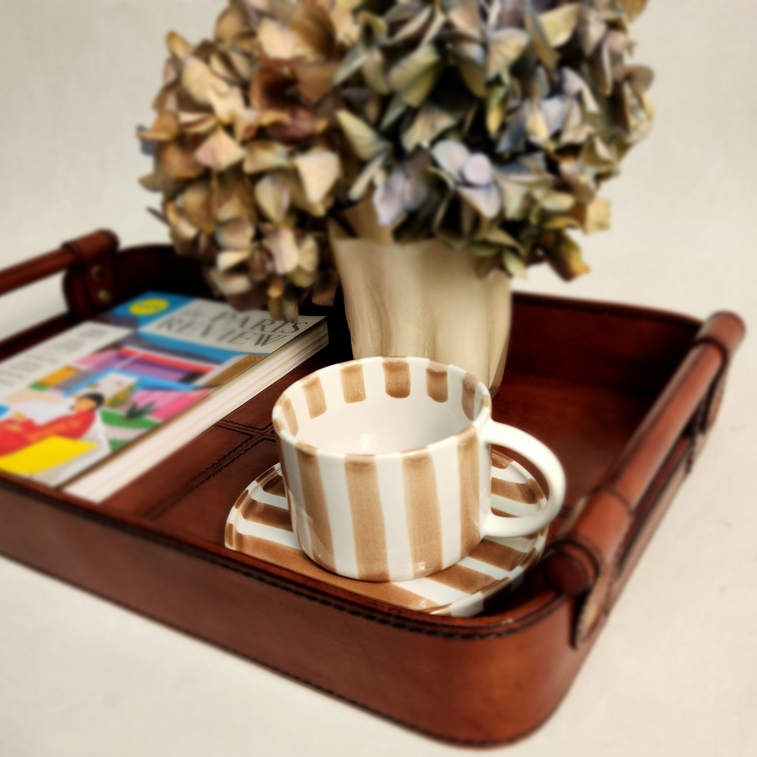 Monica Cup and Saucer – Beige