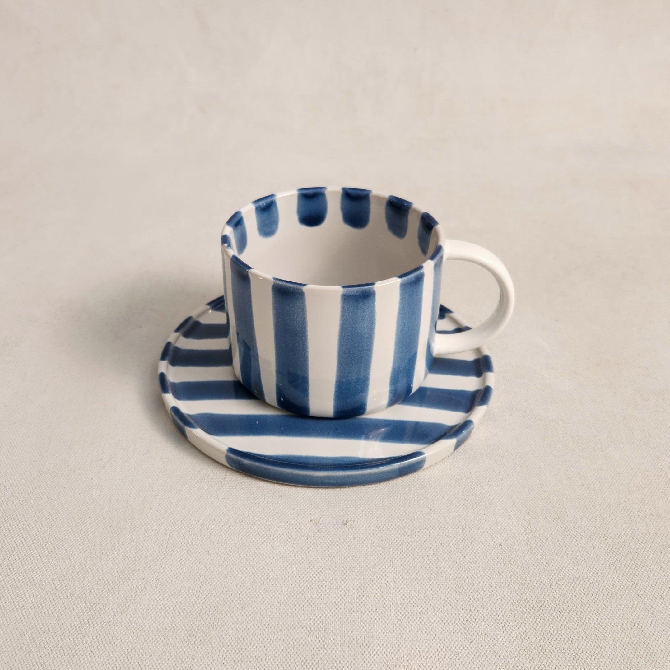 Monica Cup and Saucer – Blue