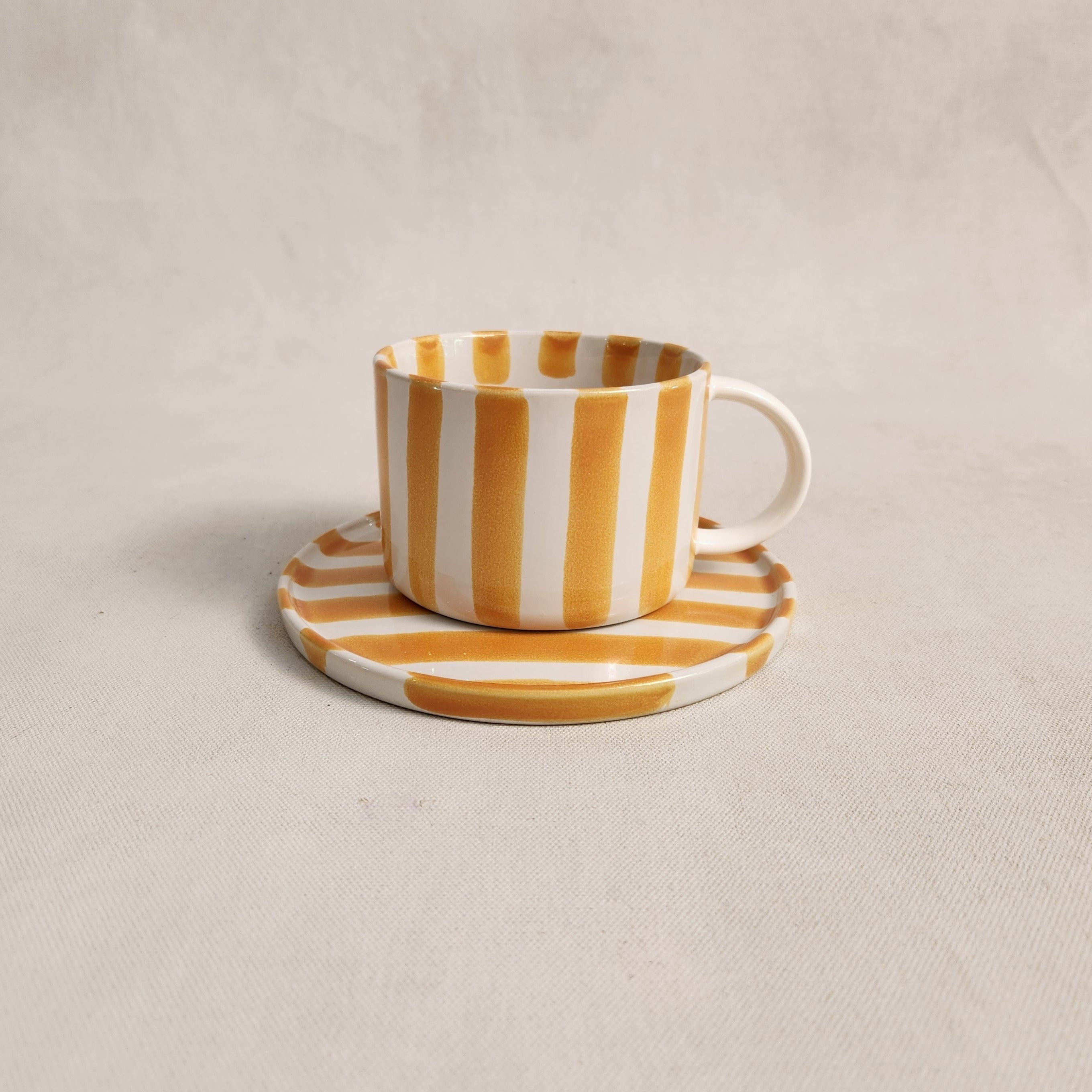 Monica Cup and Saucer – Yellow