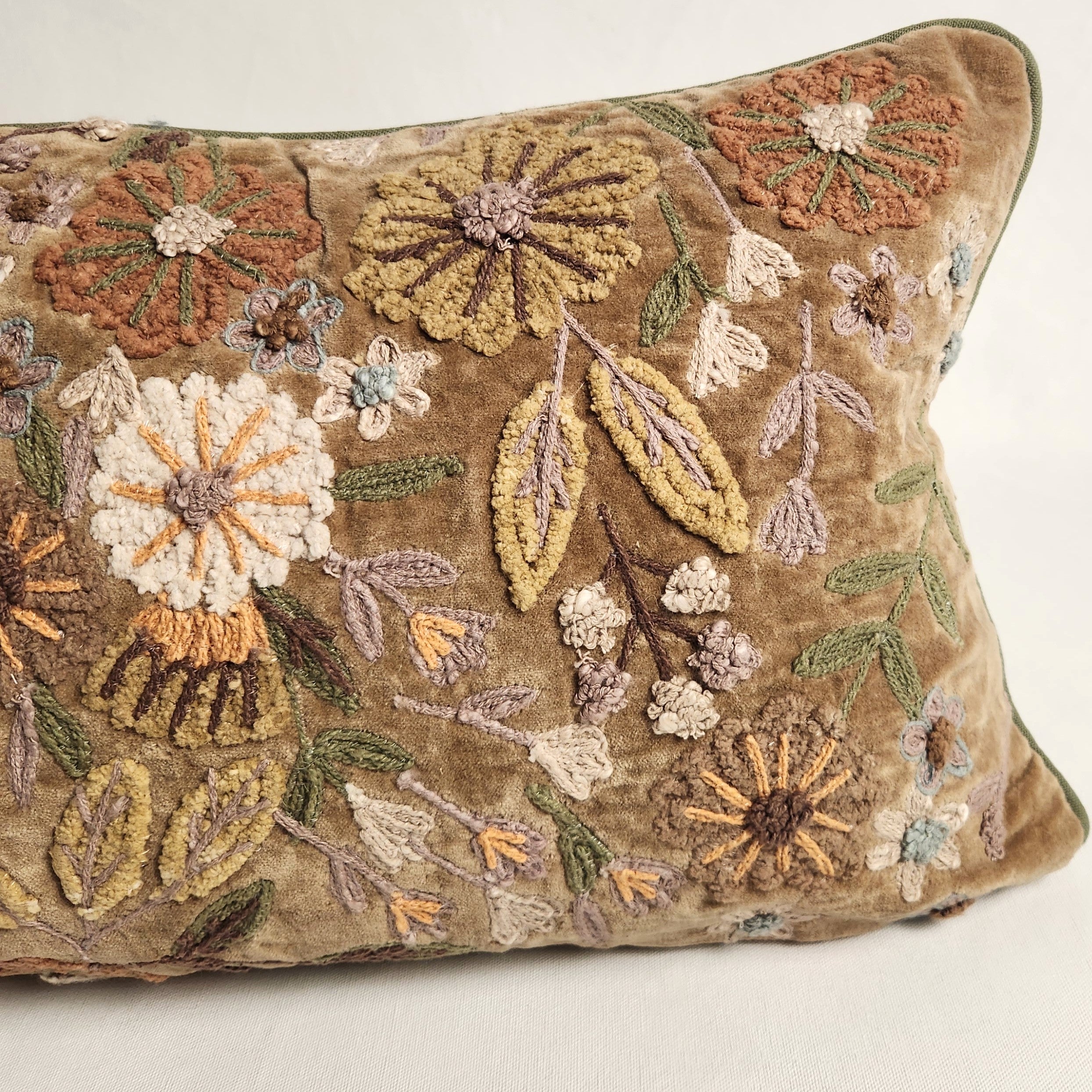 Kanika Khaki Dune Lumbar Cushion