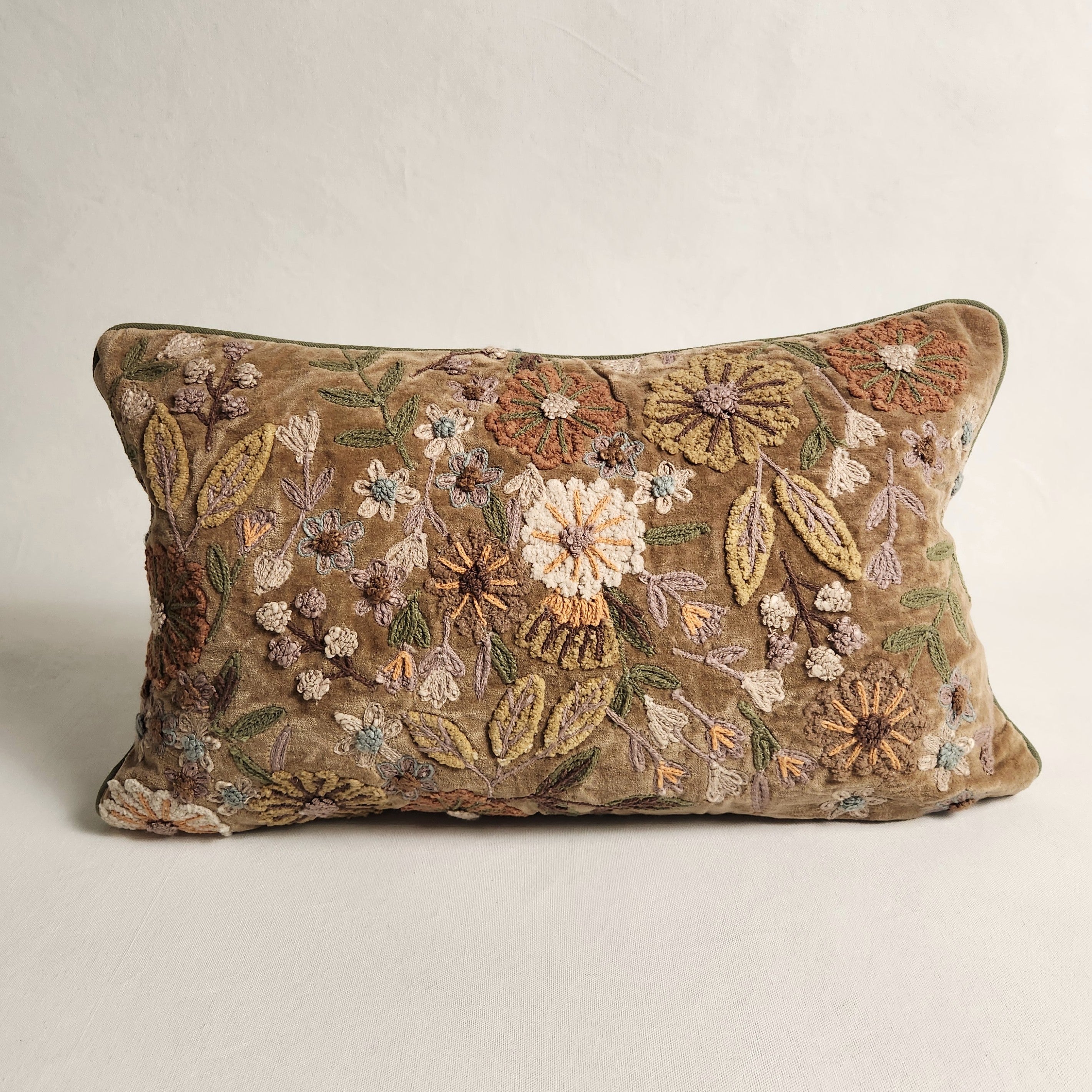 Kanika Khaki Dune Lumbar Cushion
