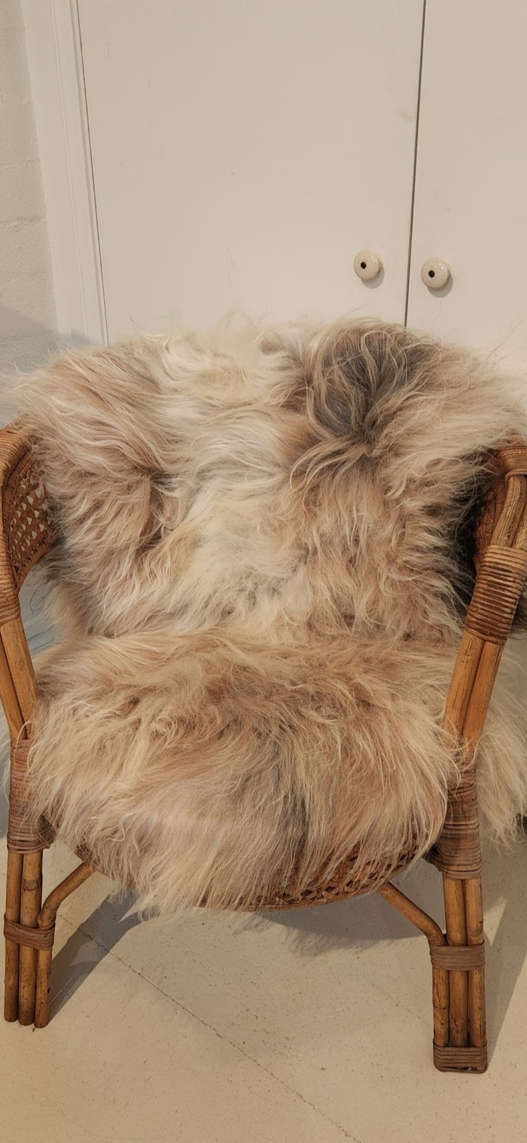 Icelandic Sheepskin - Dark Edges (long hair)