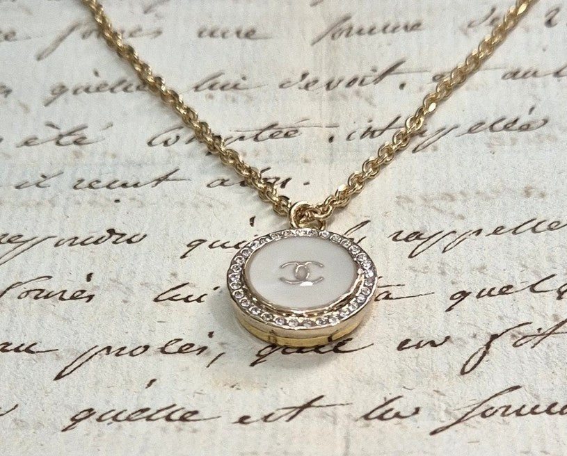 White Diamante Necklace
