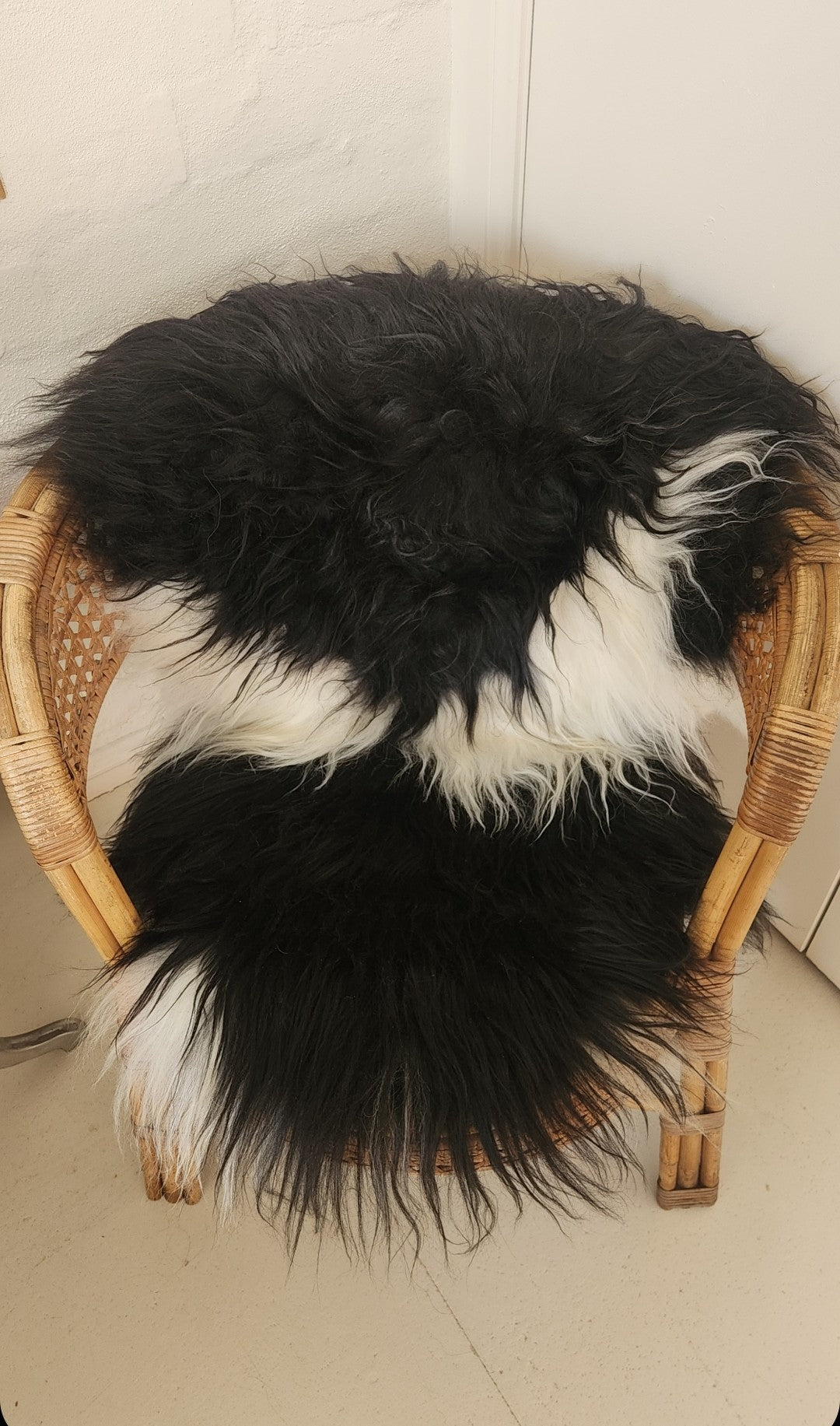 Icelandic Sheepskin - Black/White