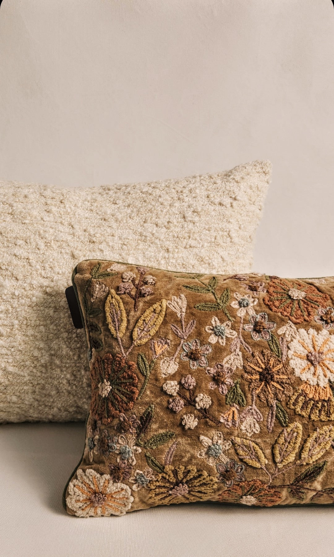 Kanika Khaki Dune Lumbar Cushion