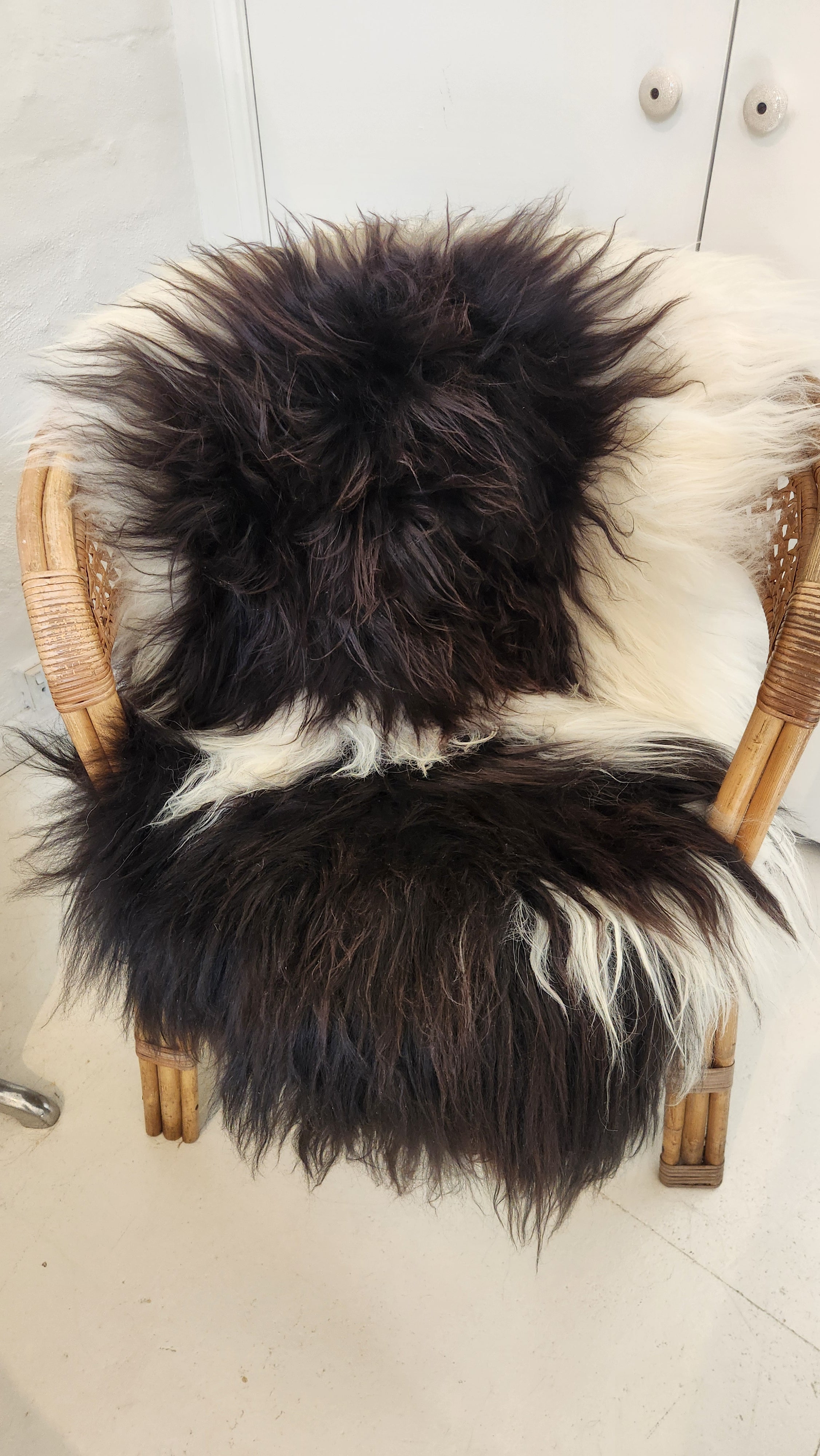 Icelandic Sheepskin - Black/White