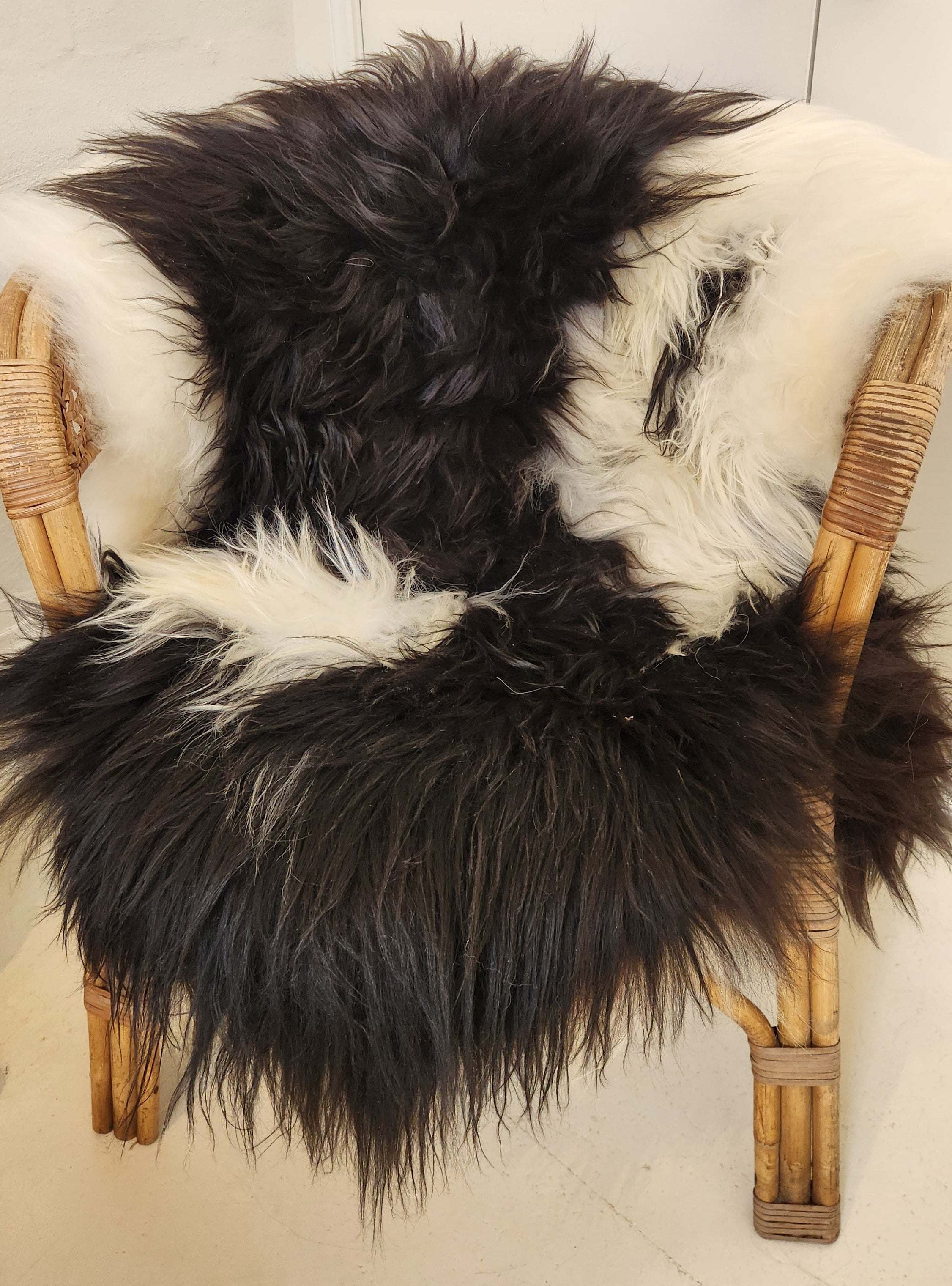 Icelandic Sheepskin - Black/White