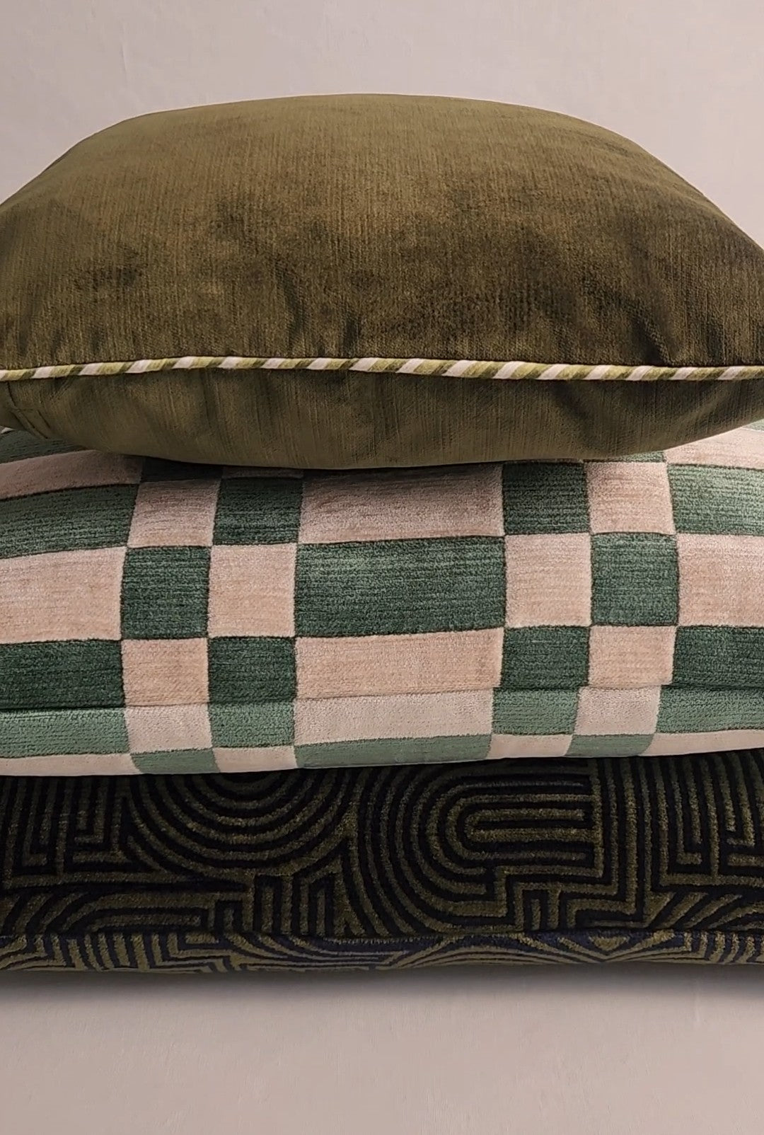 Dalila Square Cushion - Olive