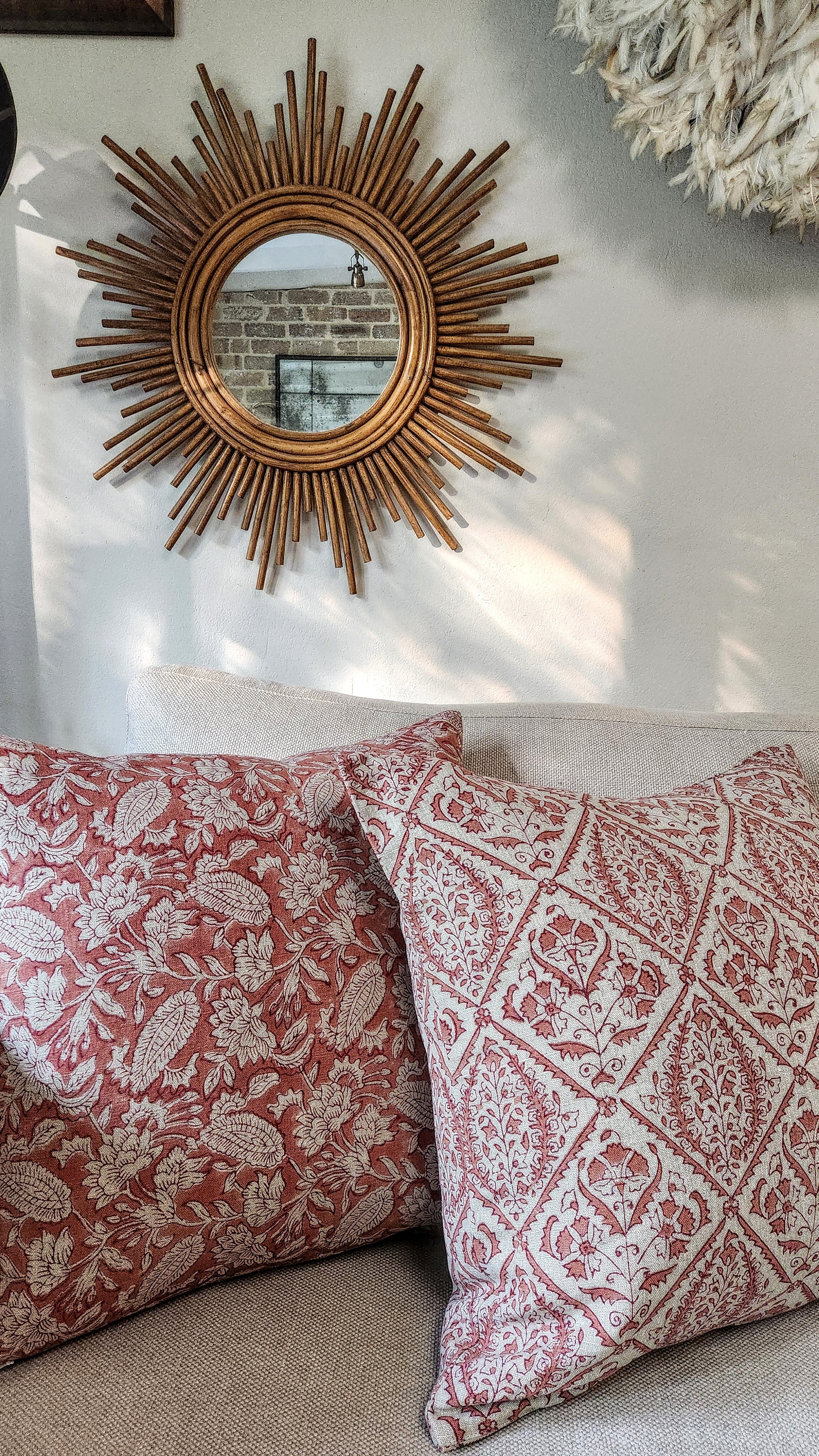 Jodphur Terracotta Linen Cushion
