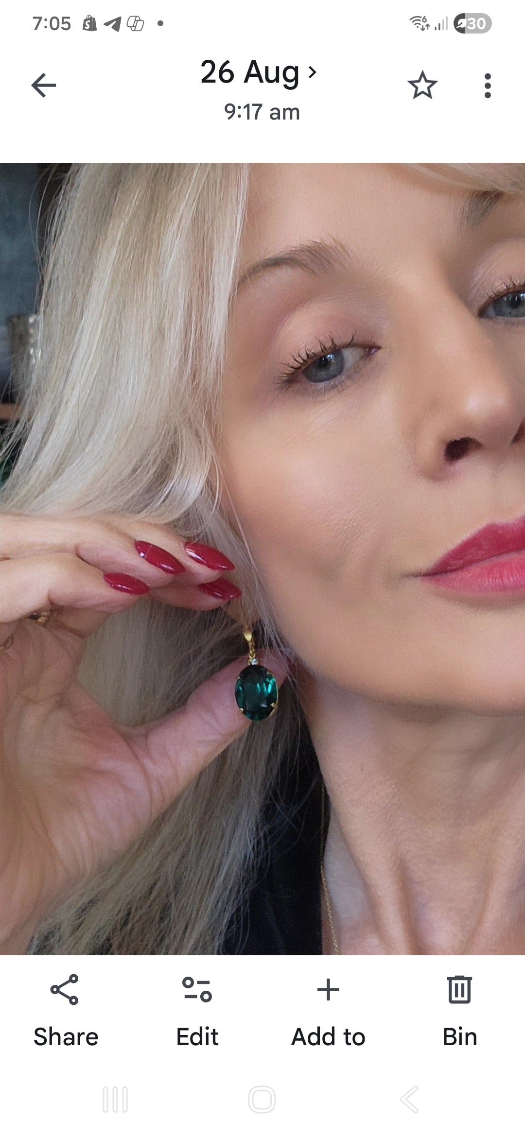 Eloise- Emerald Crystal Earrings