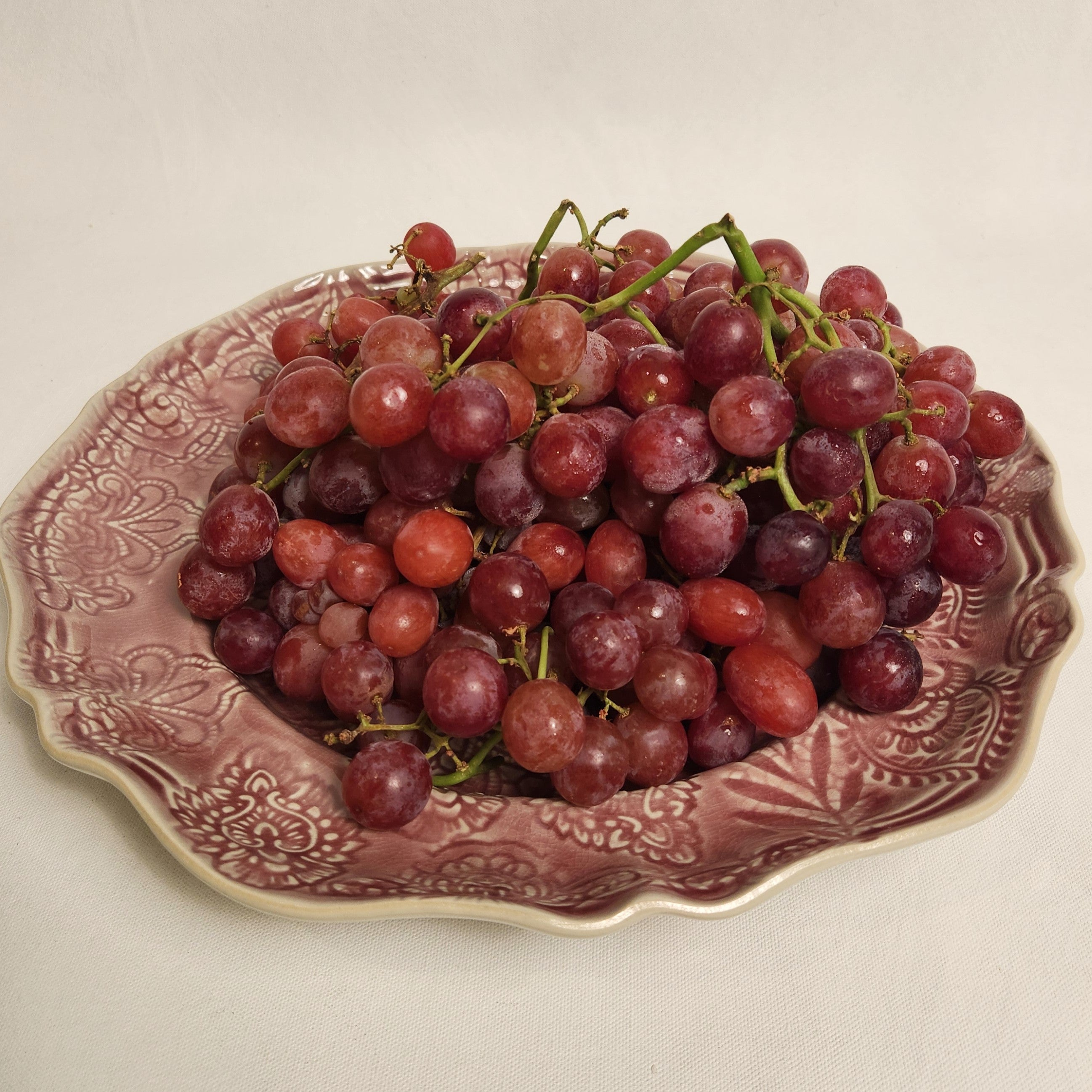 Large Round Server - Old Rose