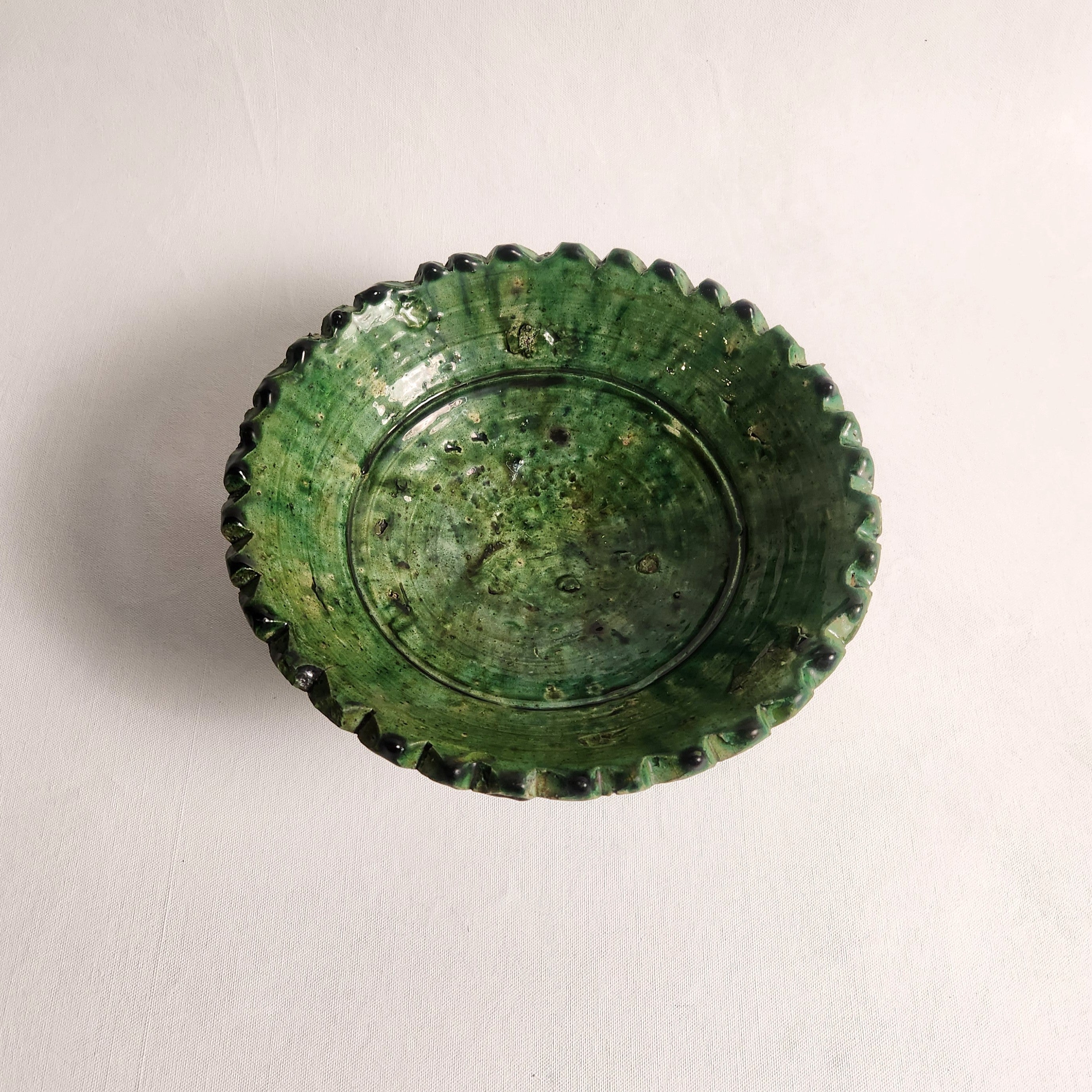 Tamegroute Pedestal Bowl - Vert (3 sizes)