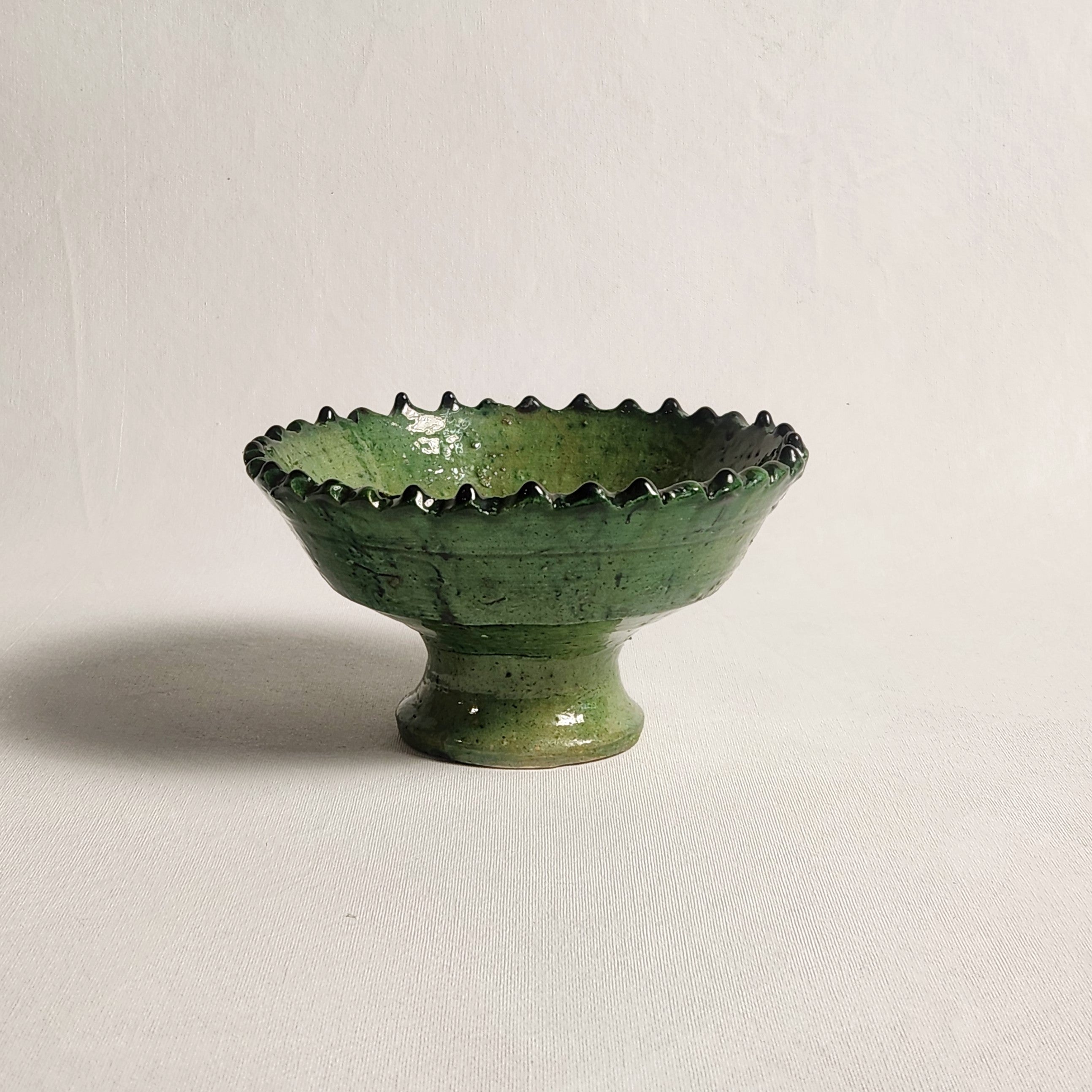 Tamegroute Pedestal Bowl - Vert (3 sizes)