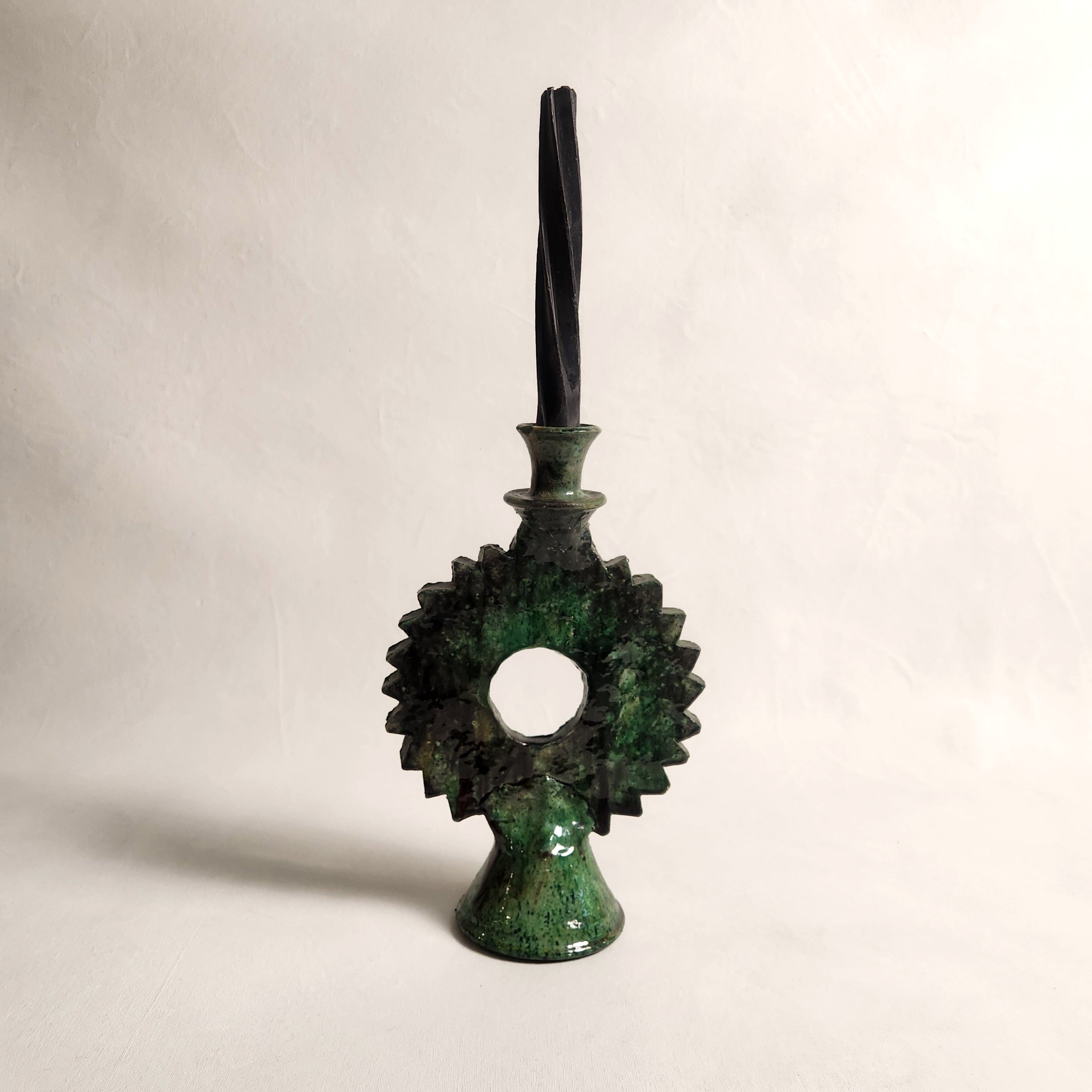 Tamegroute Sun Candlestick - Vert