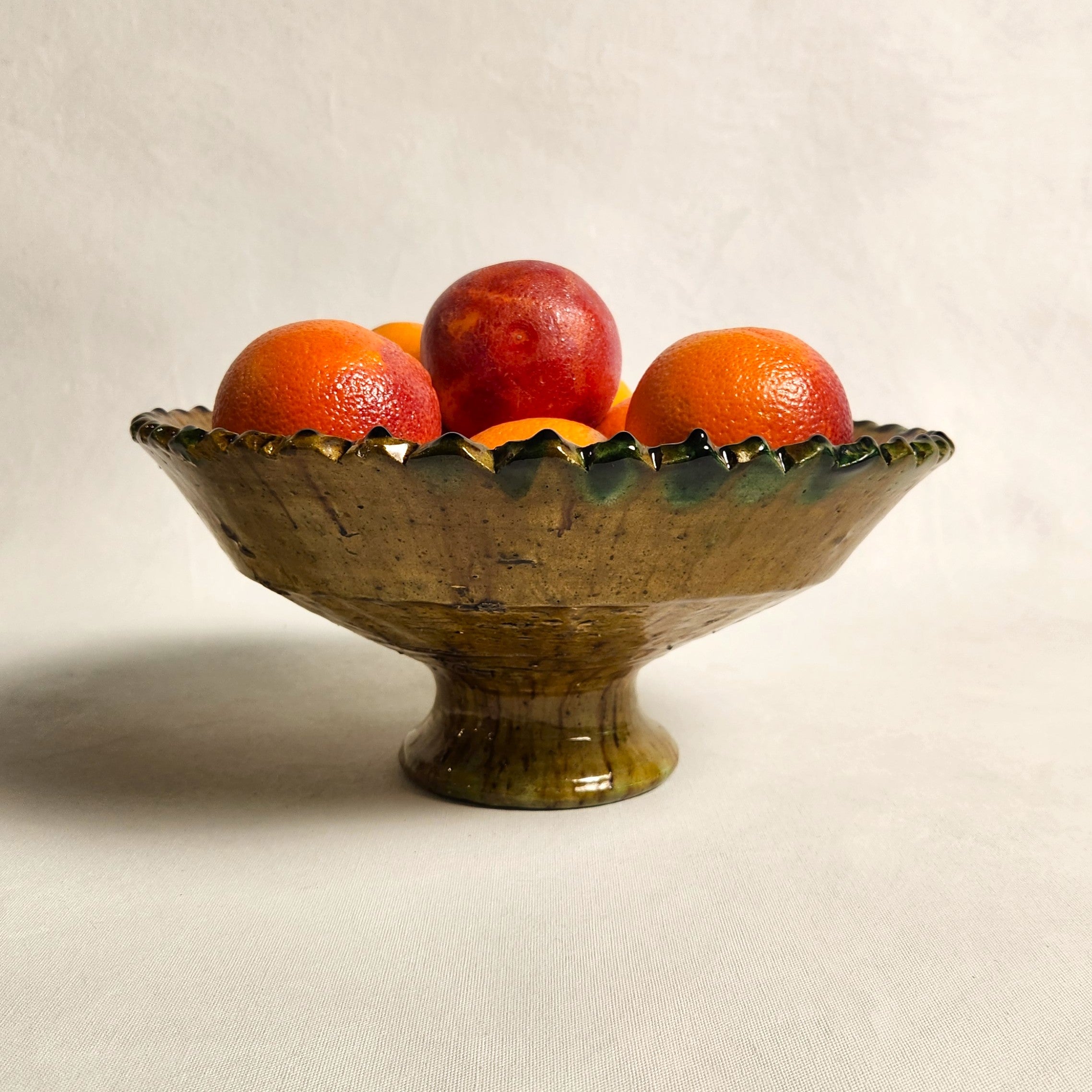 Tamegroute Pedestal Bowl - Jaune (3 sizes)