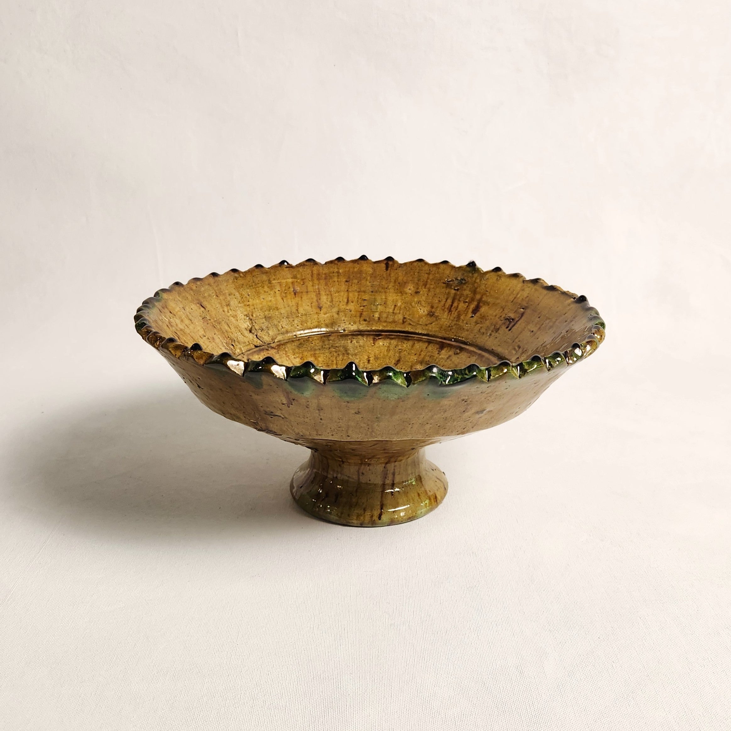 Tamegroute Pedestal Bowl - Jaune (3 sizes)