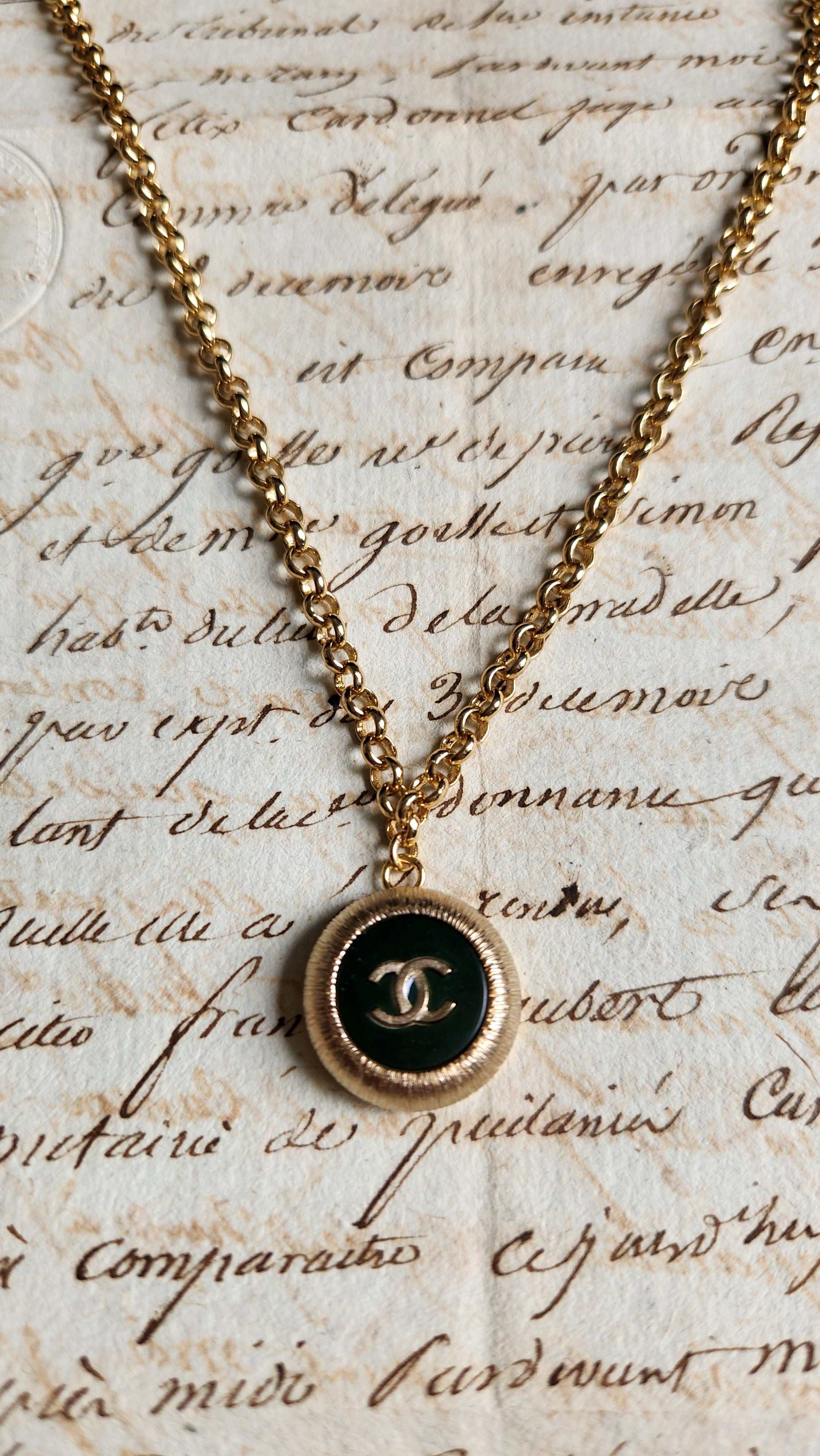 Gold & Black Necklace
