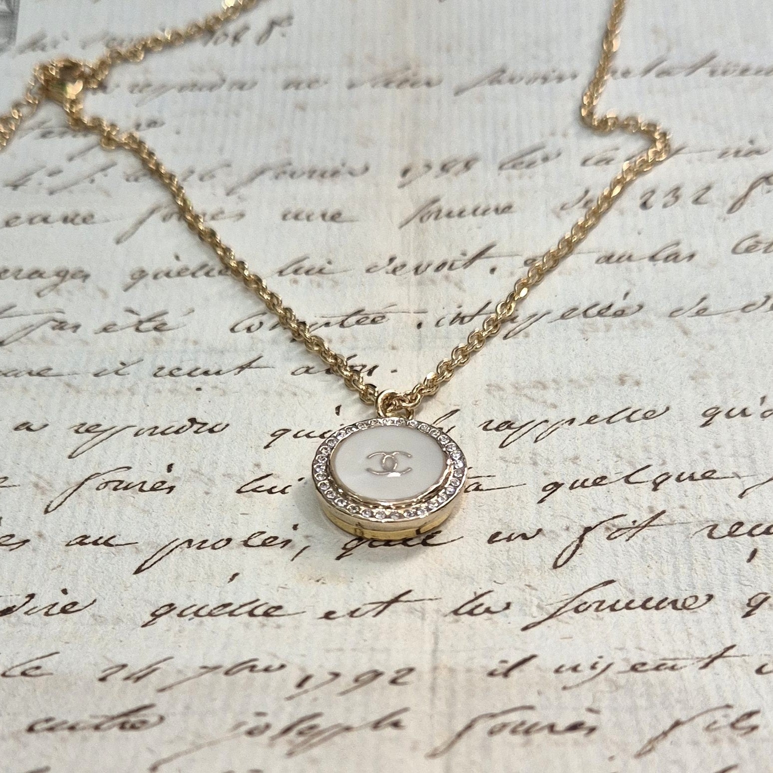 White Diamante Necklace